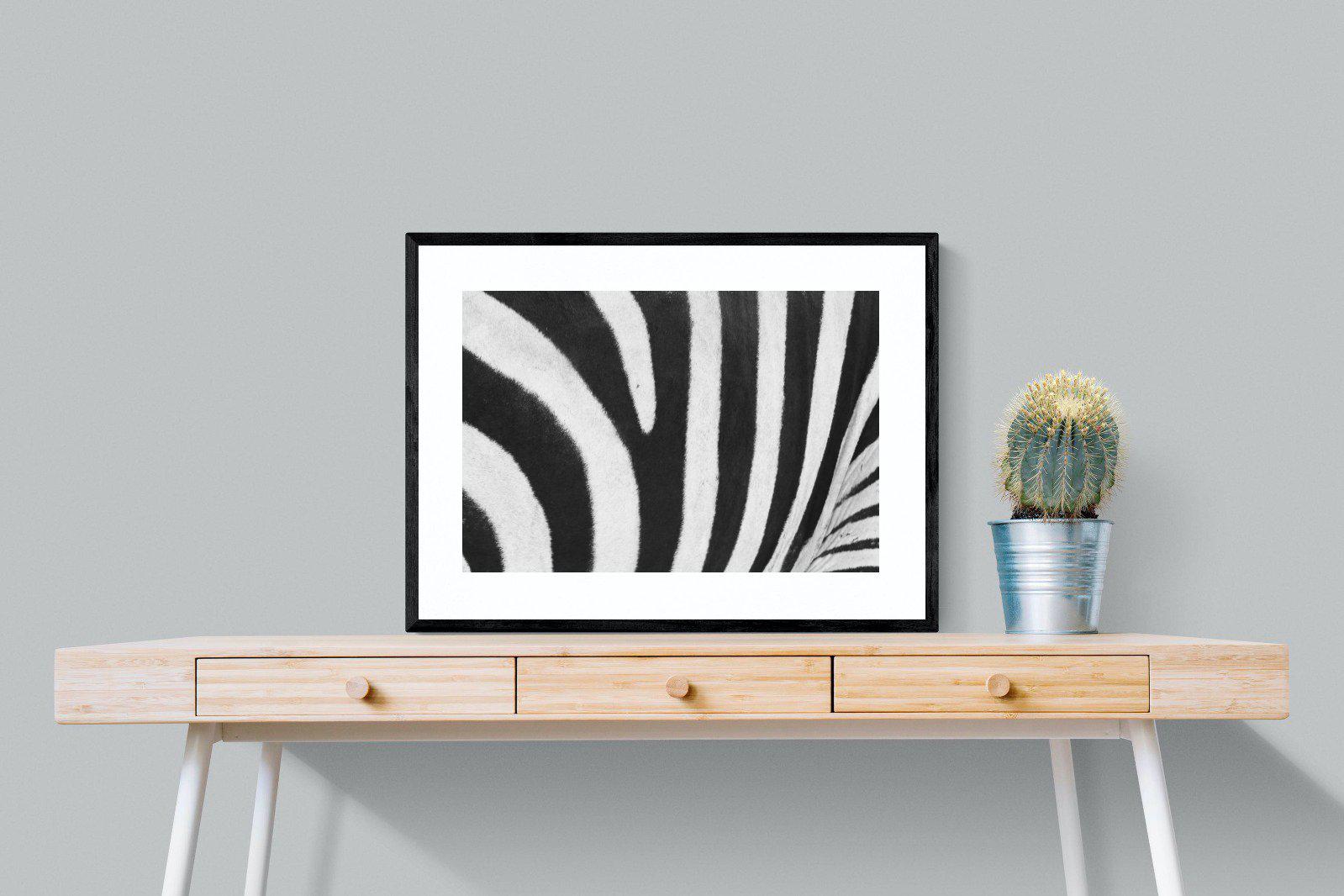 Stripes-Wall_Art-80 x 60cm-Framed Print-Black-Pixalot
