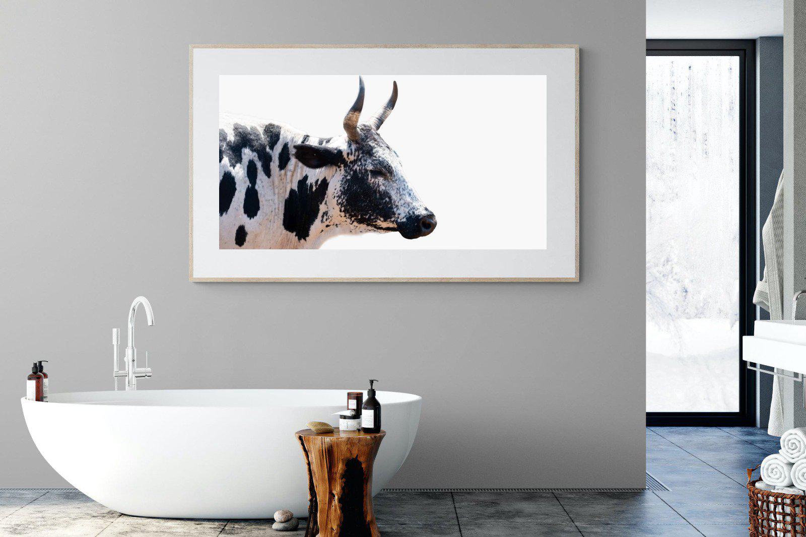 Strong Nguni-Wall_Art-180 x 110cm-Framed Print-Wood-Pixalot
