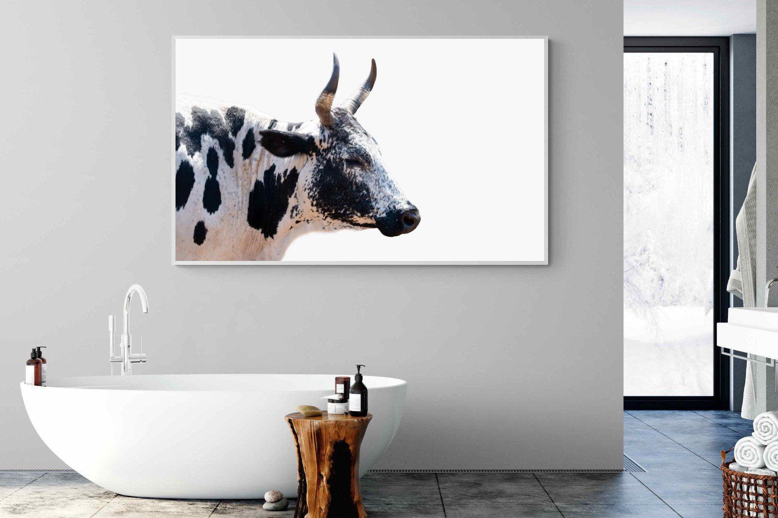 Strong Nguni-Wall_Art-180 x 110cm-Mounted Canvas-White-Pixalot
