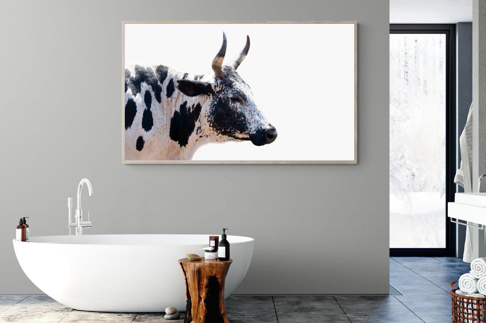 Strong Nguni-Wall_Art-180 x 110cm-Mounted Canvas-Wood-Pixalot