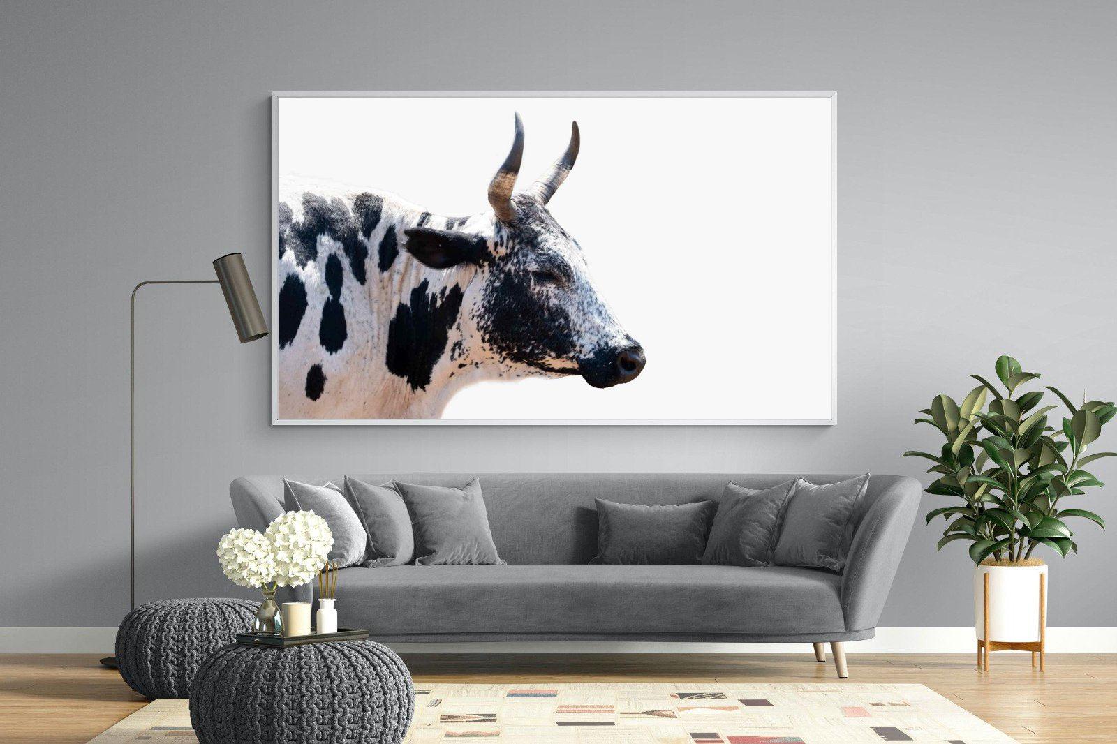 Strong Nguni-Wall_Art-220 x 130cm-Mounted Canvas-White-Pixalot