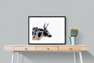 Strong Nguni-Wall_Art-80 x 60cm-Framed Print-Black-Pixalot