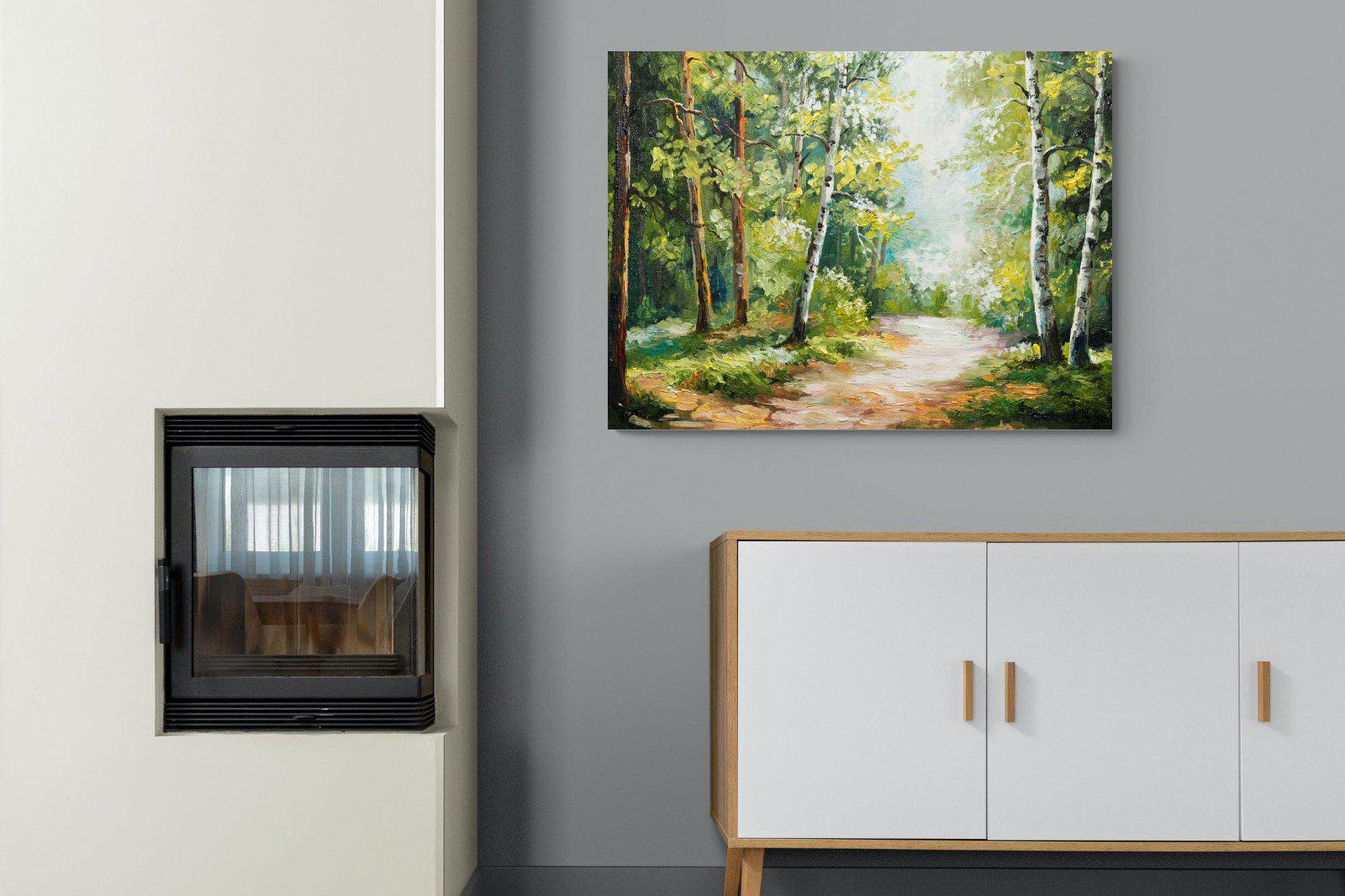 Summer Forest-Wall_Art-100 x 75cm-Mounted Canvas-No Frame-Pixalot