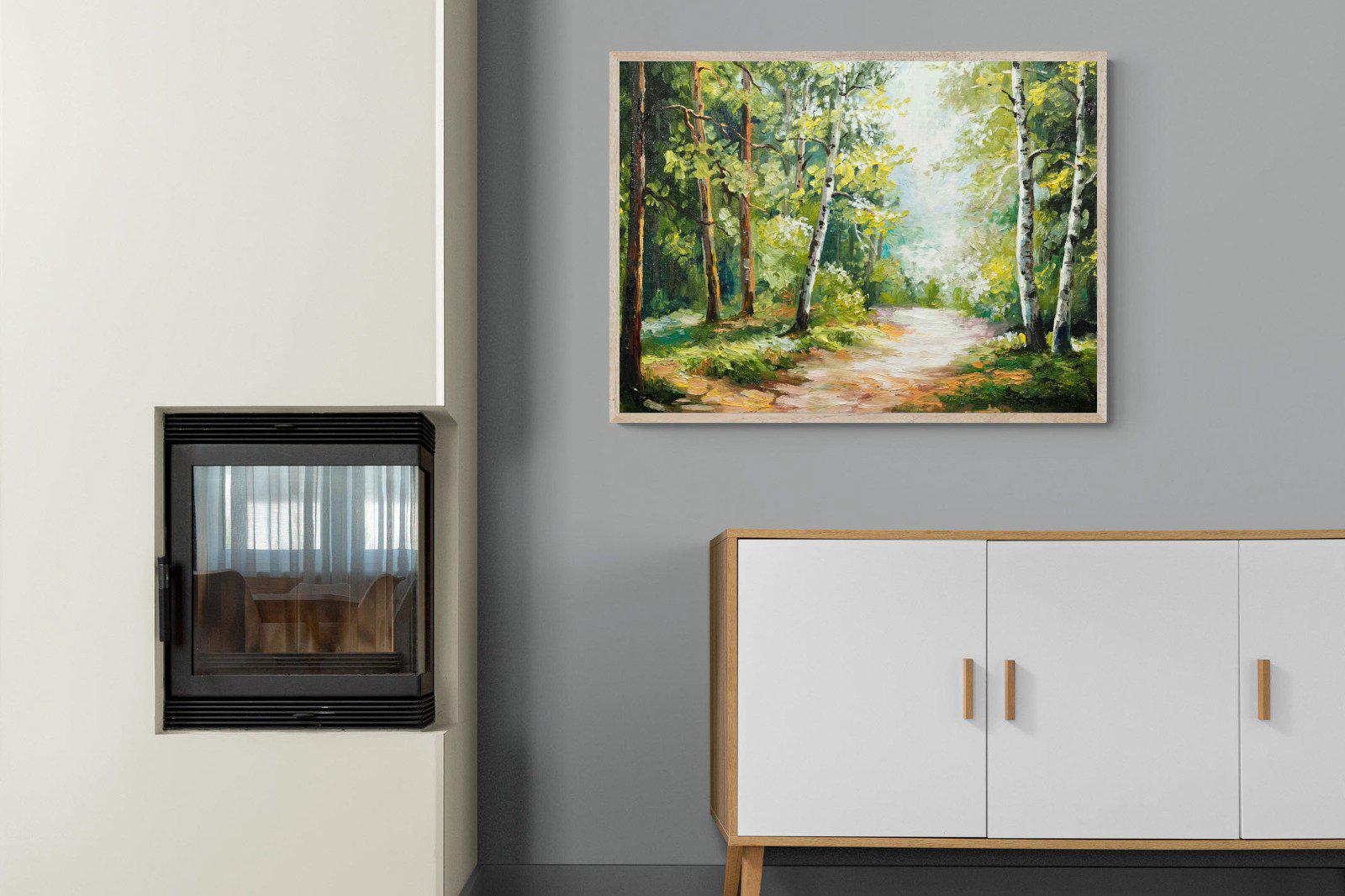 Summer Forest-Wall_Art-100 x 75cm-Mounted Canvas-Wood-Pixalot