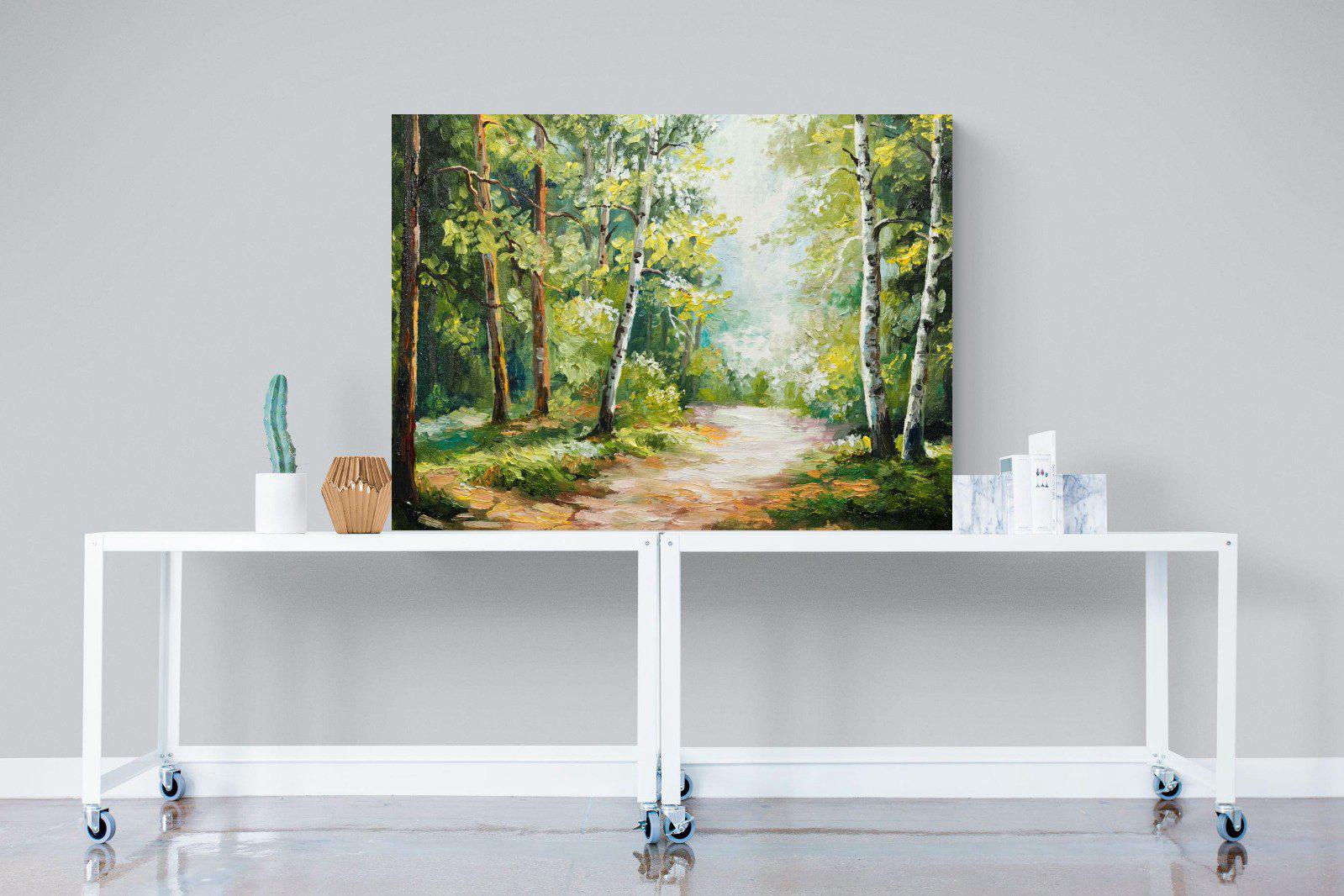 Summer Forest-Wall_Art-120 x 90cm-Mounted Canvas-No Frame-Pixalot