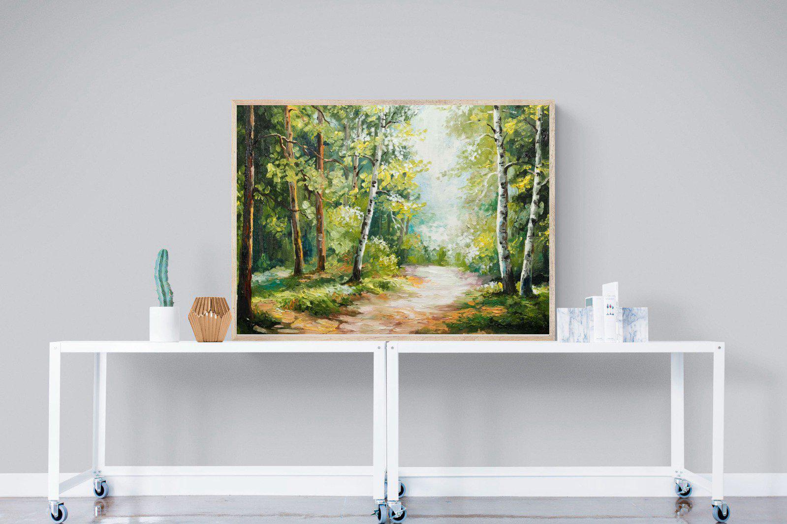 Summer Forest-Wall_Art-120 x 90cm-Mounted Canvas-Wood-Pixalot