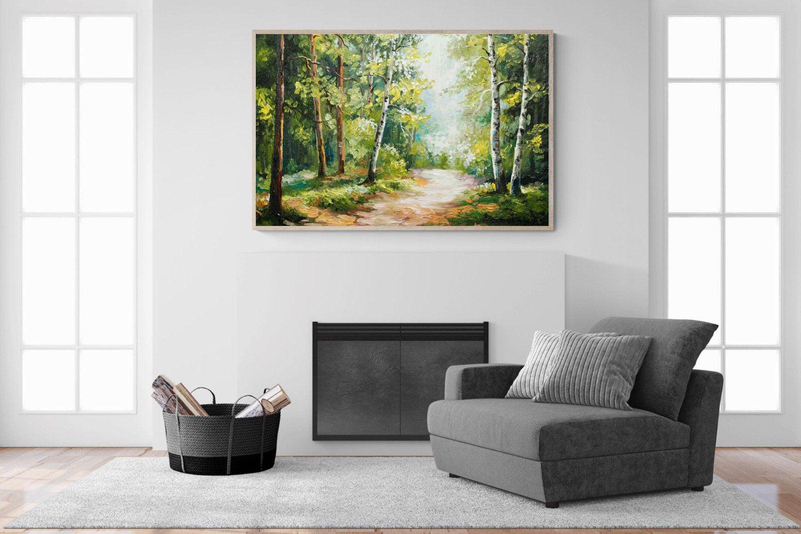 Summer Forest-Wall_Art-150 x 100cm-Mounted Canvas-Wood-Pixalot