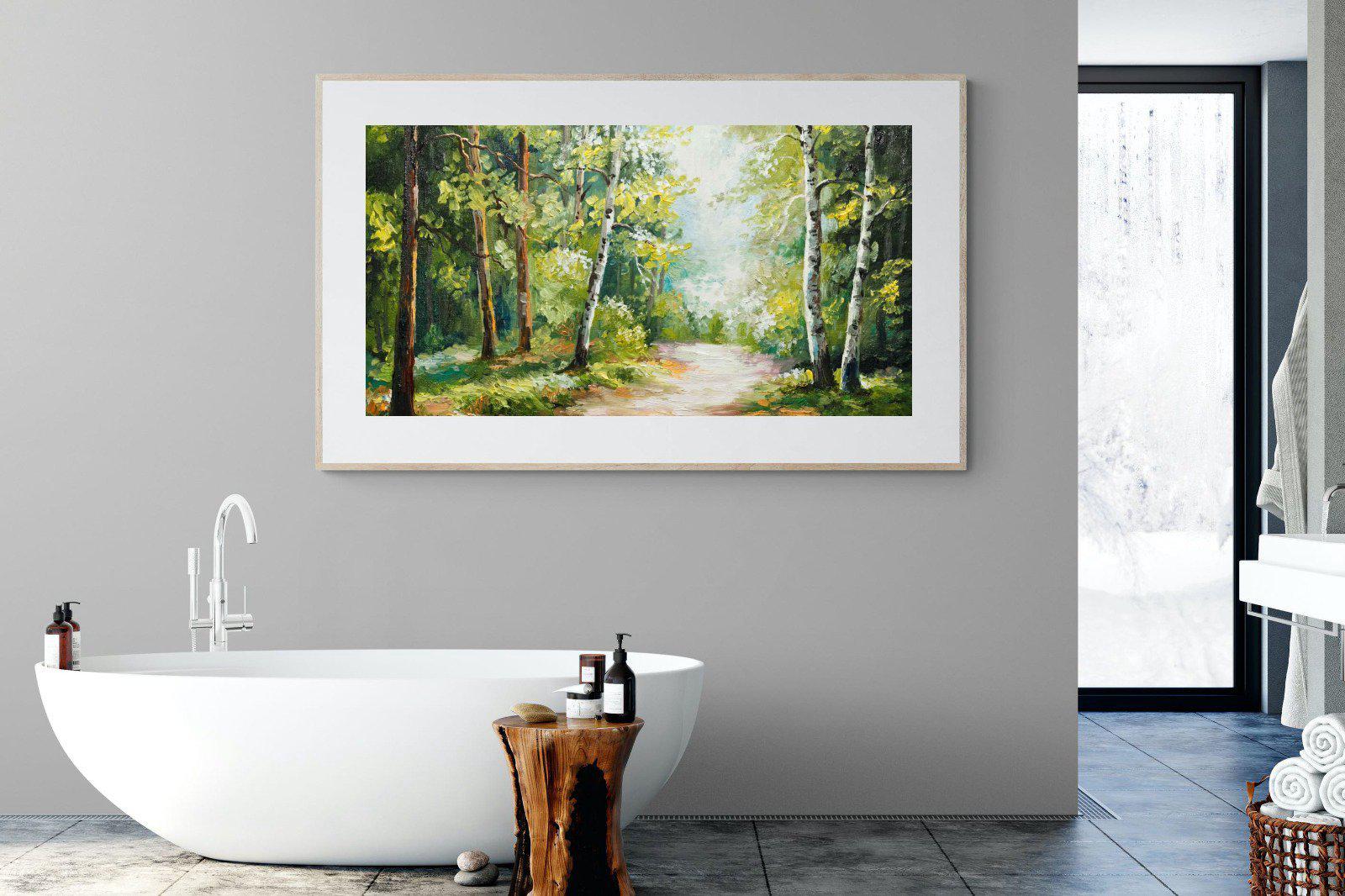 Summer Forest-Wall_Art-180 x 110cm-Framed Print-Wood-Pixalot