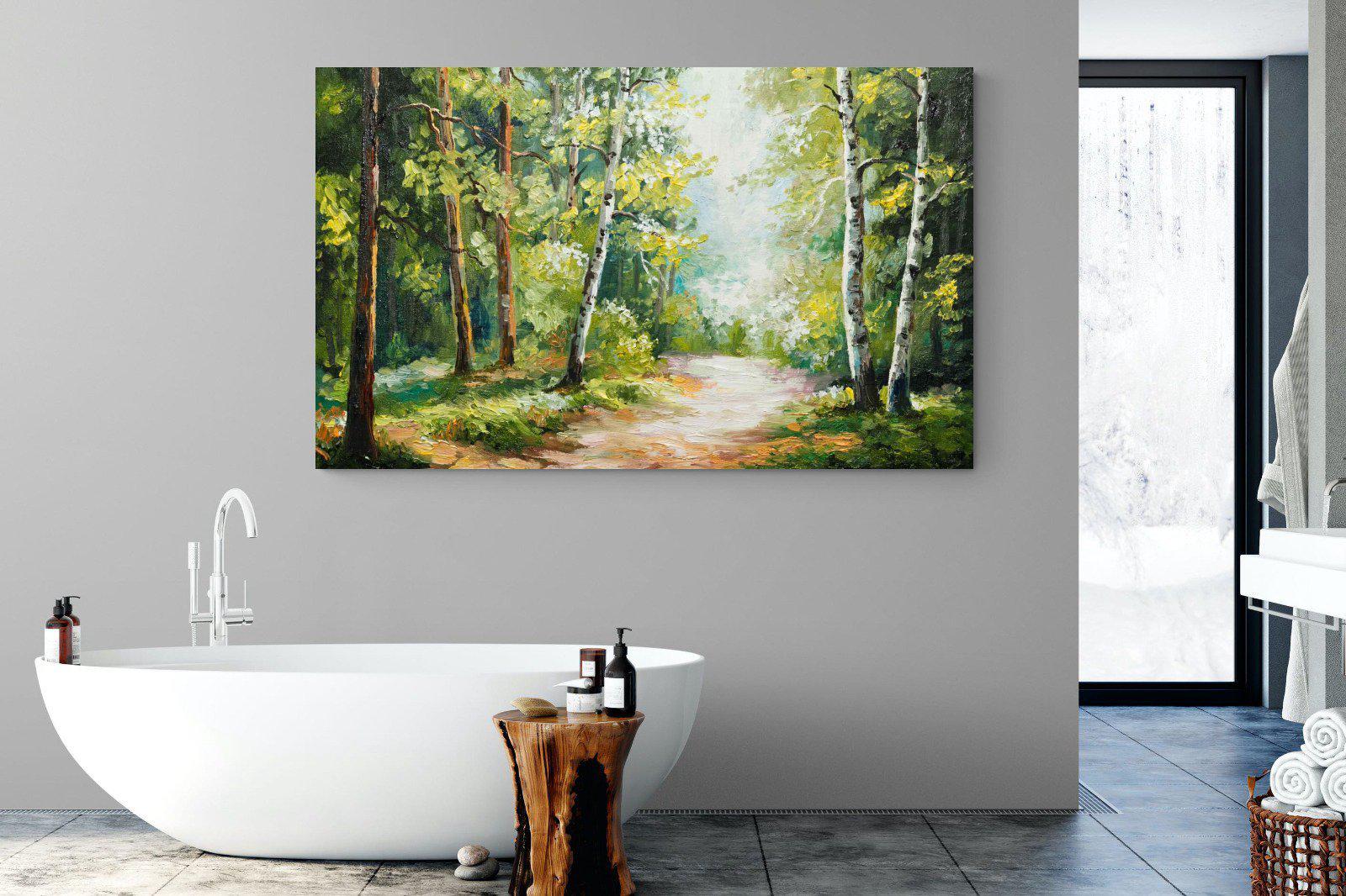 Summer Forest-Wall_Art-180 x 110cm-Mounted Canvas-No Frame-Pixalot
