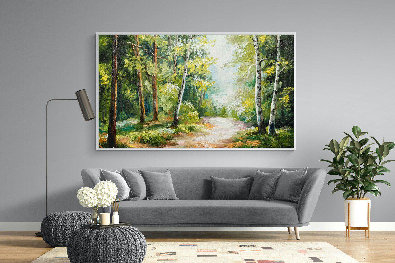Summer Forest-Wall_Art-220 x 130cm-Mounted Canvas-White-Pixalot
