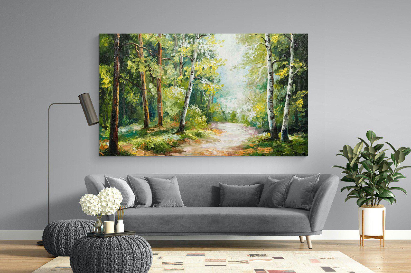 Summer Forest-Wall_Art-220 x 130cm-Mounted Canvas-No Frame-Pixalot