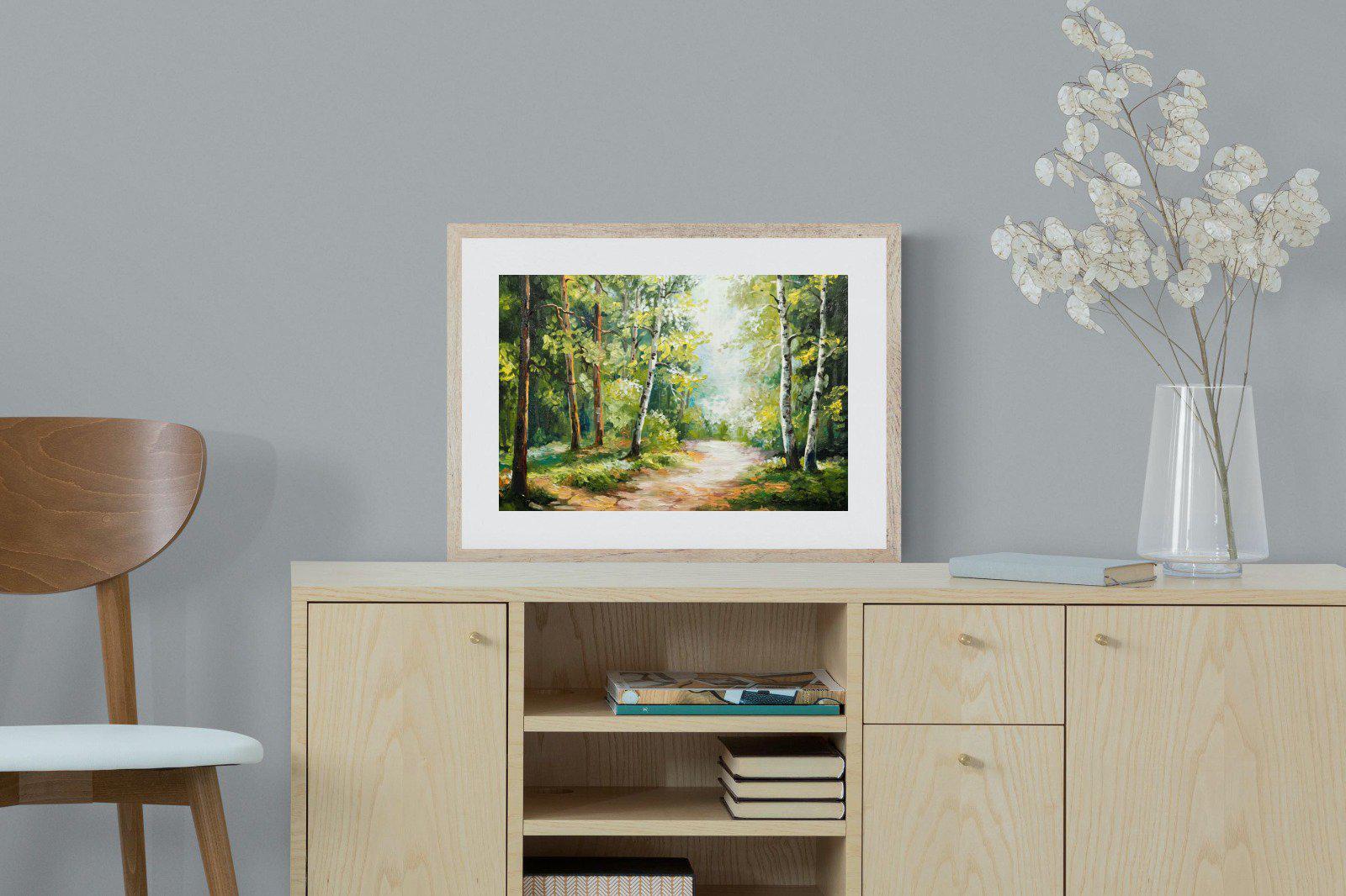 Summer Forest-Wall_Art-60 x 45cm-Framed Print-Wood-Pixalot