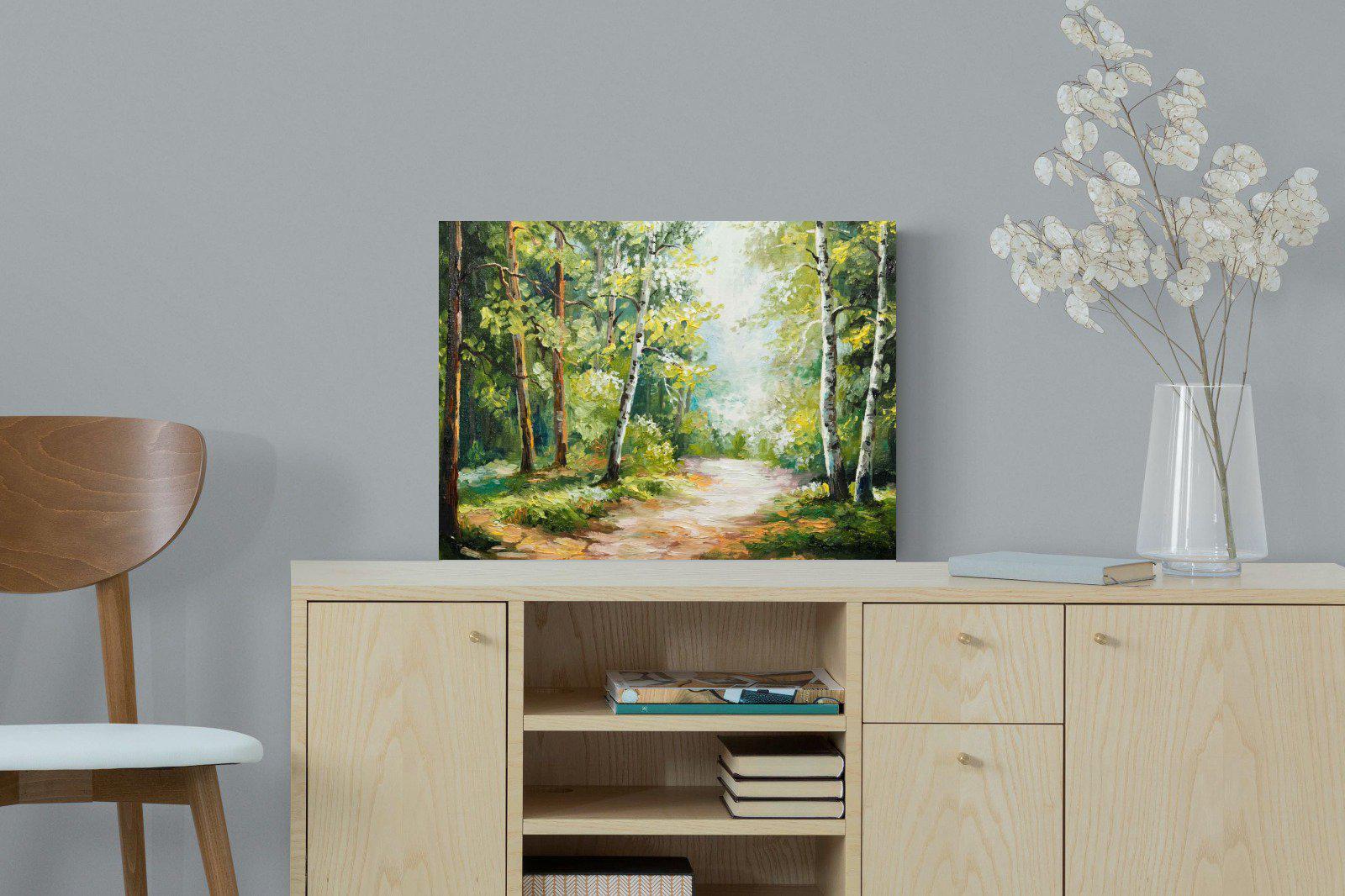 Summer Forest-Wall_Art-60 x 45cm-Mounted Canvas-No Frame-Pixalot