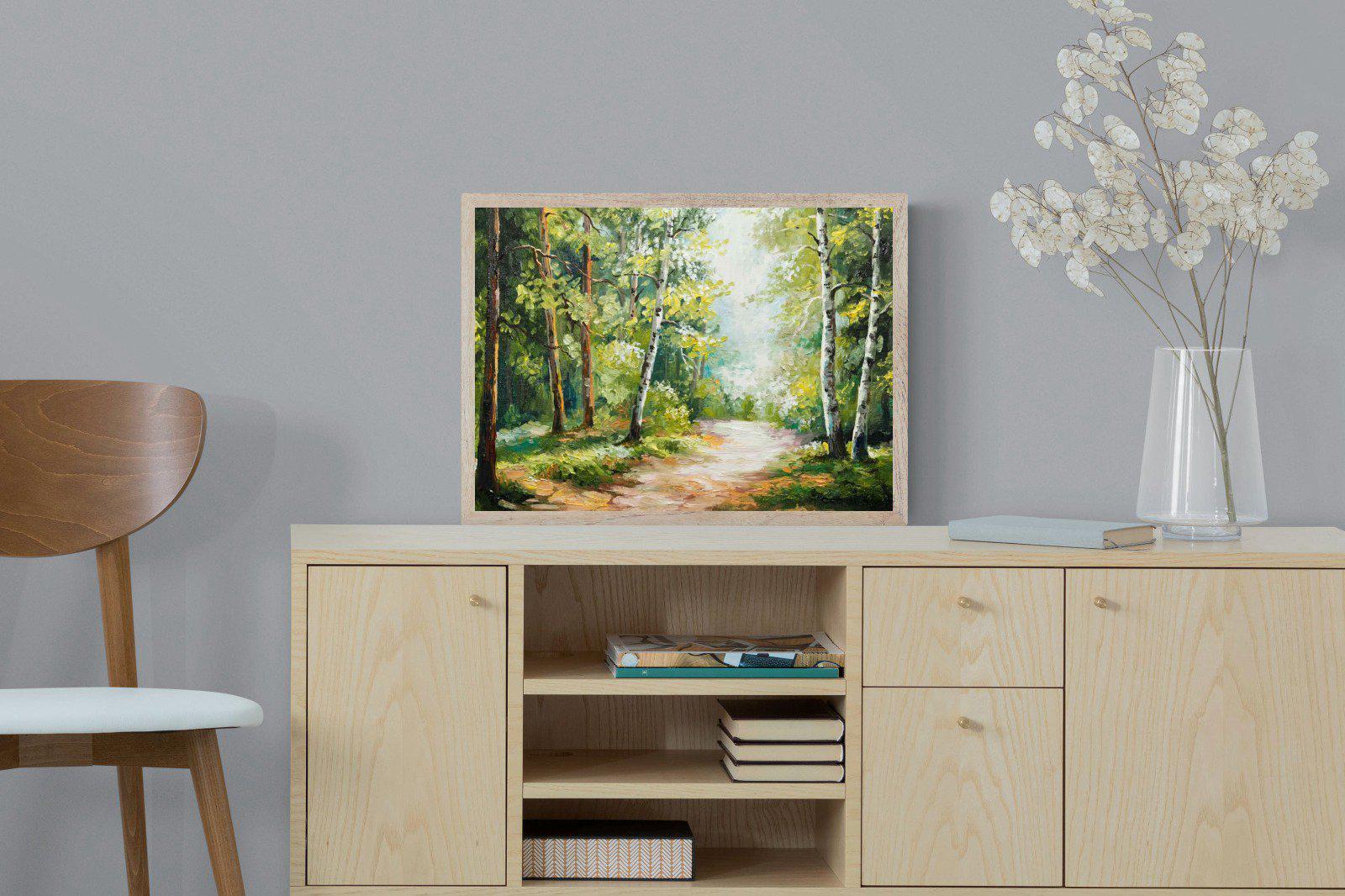 Summer Forest-Wall_Art-60 x 45cm-Mounted Canvas-Wood-Pixalot