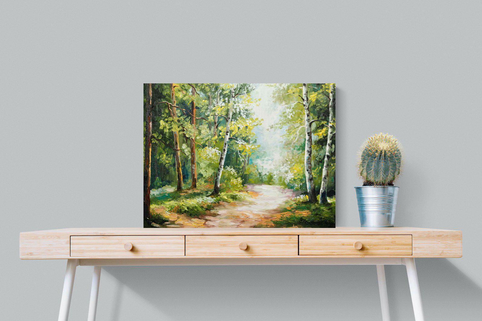 Summer Forest-Wall_Art-80 x 60cm-Mounted Canvas-No Frame-Pixalot