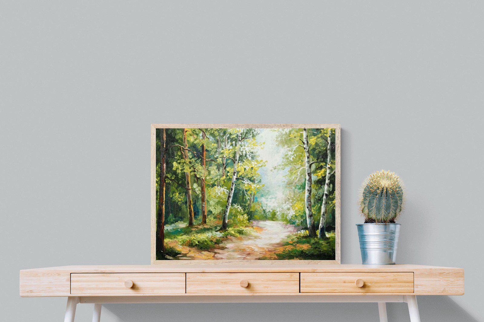 Summer Forest-Wall_Art-80 x 60cm-Mounted Canvas-Wood-Pixalot