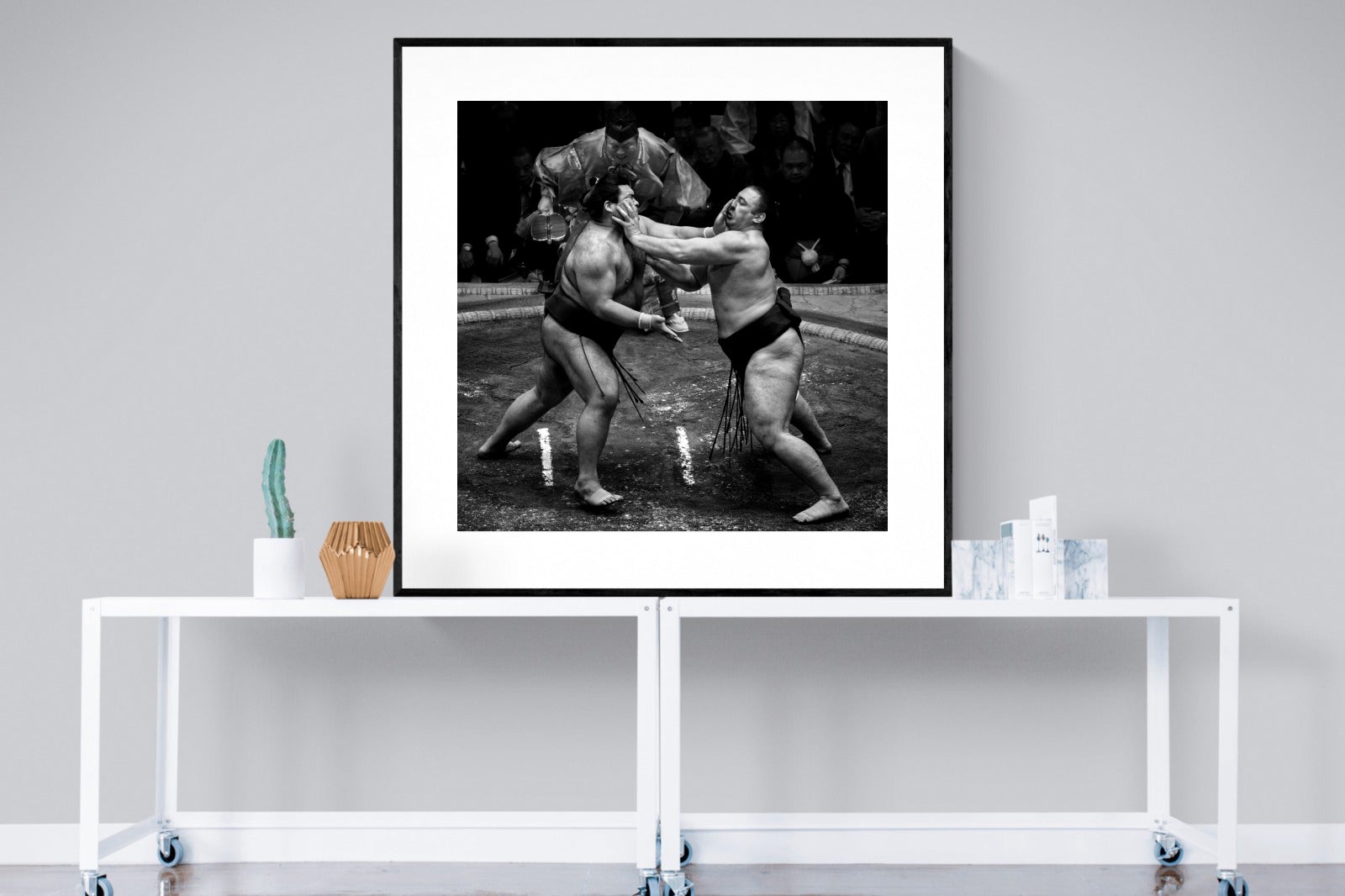 Sumo-Wall_Art-120 x 120cm-Framed Print-Black-Pixalot
