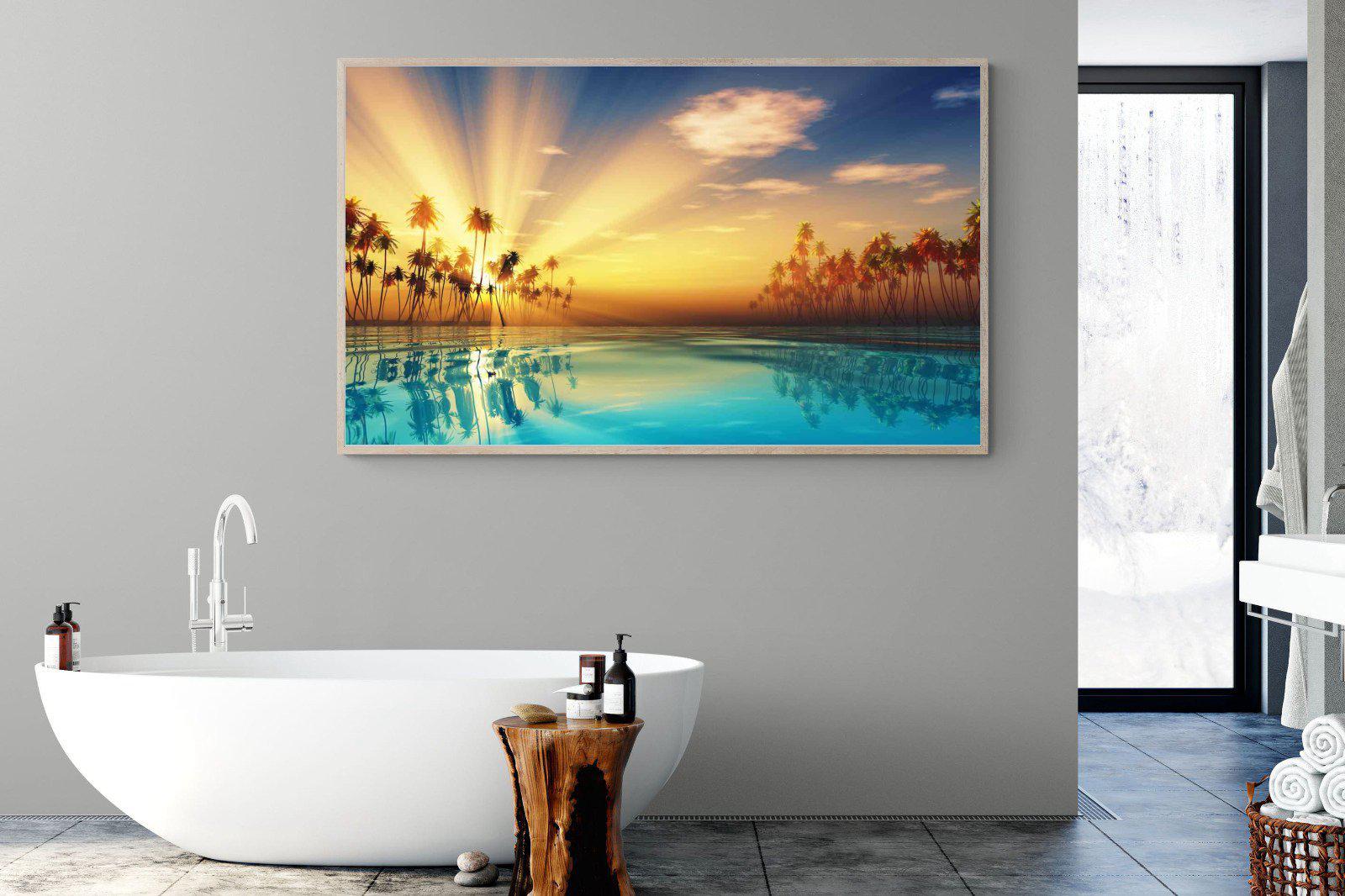 Sun Rays-Wall_Art-180 x 110cm-Mounted Canvas-Wood-Pixalot