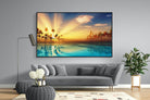 Sun Rays-Wall_Art-220 x 130cm-Mounted Canvas-Black-Pixalot