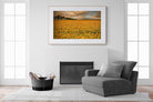 Sunflower Field-Wall_Art-150 x 100cm-Framed Print-Wood-Pixalot
