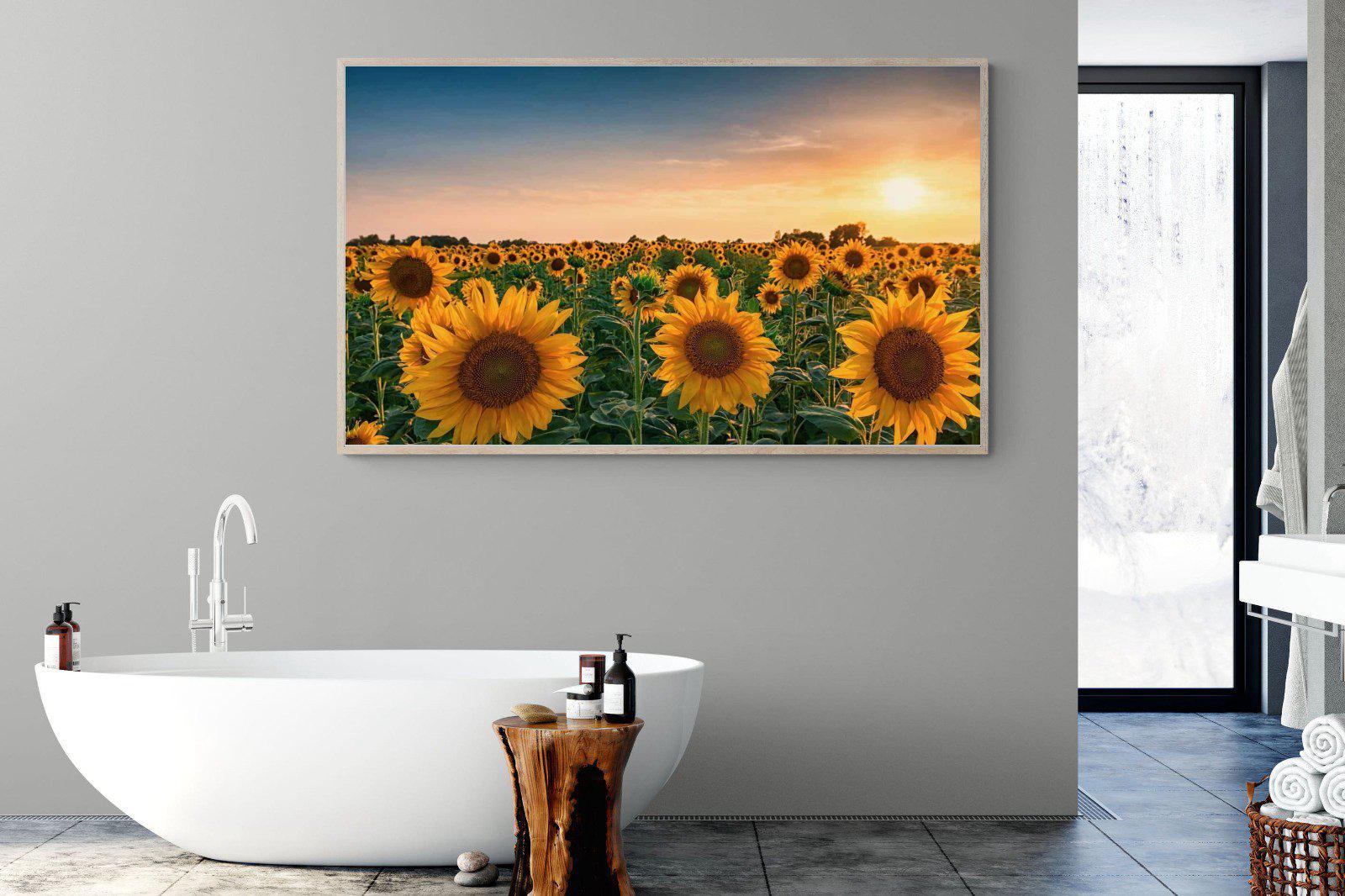 Sunflowers-Wall_Art-180 x 110cm-Mounted Canvas-Wood-Pixalot