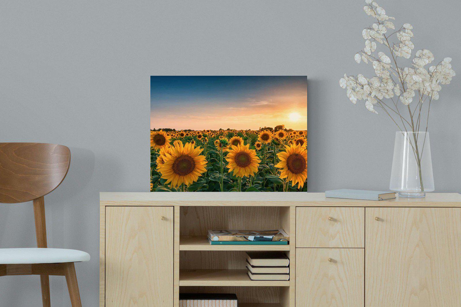 Sunflowers-Wall_Art-60 x 45cm-Mounted Canvas-No Frame-Pixalot
