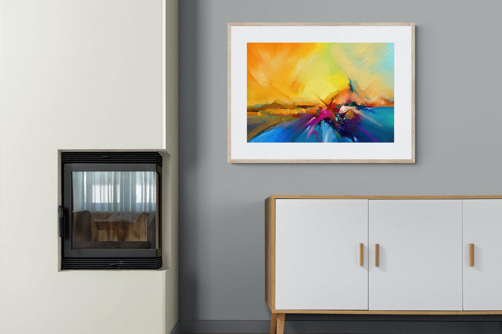 Sunset Vision-Wall_Art-100 x 75cm-Framed Print-Wood-Pixalot