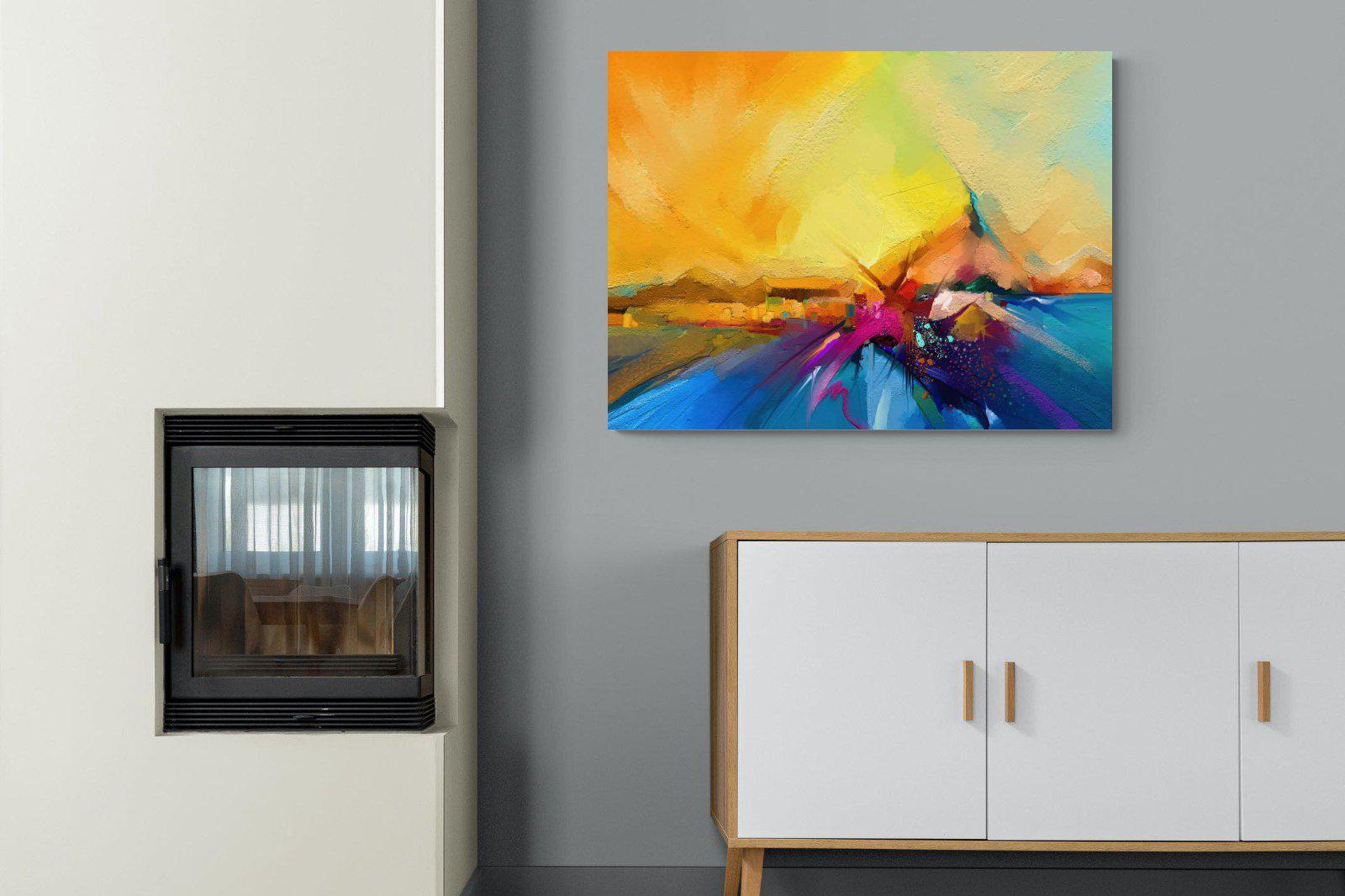 Sunset Vision-Wall_Art-100 x 75cm-Mounted Canvas-No Frame-Pixalot