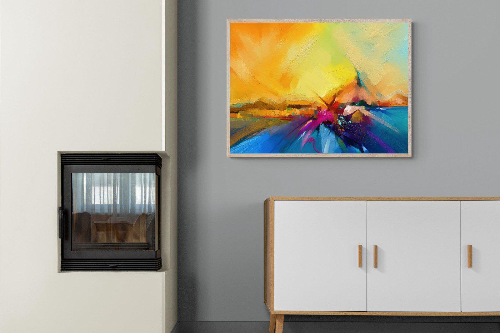 Sunset Vision-Wall_Art-100 x 75cm-Mounted Canvas-Wood-Pixalot