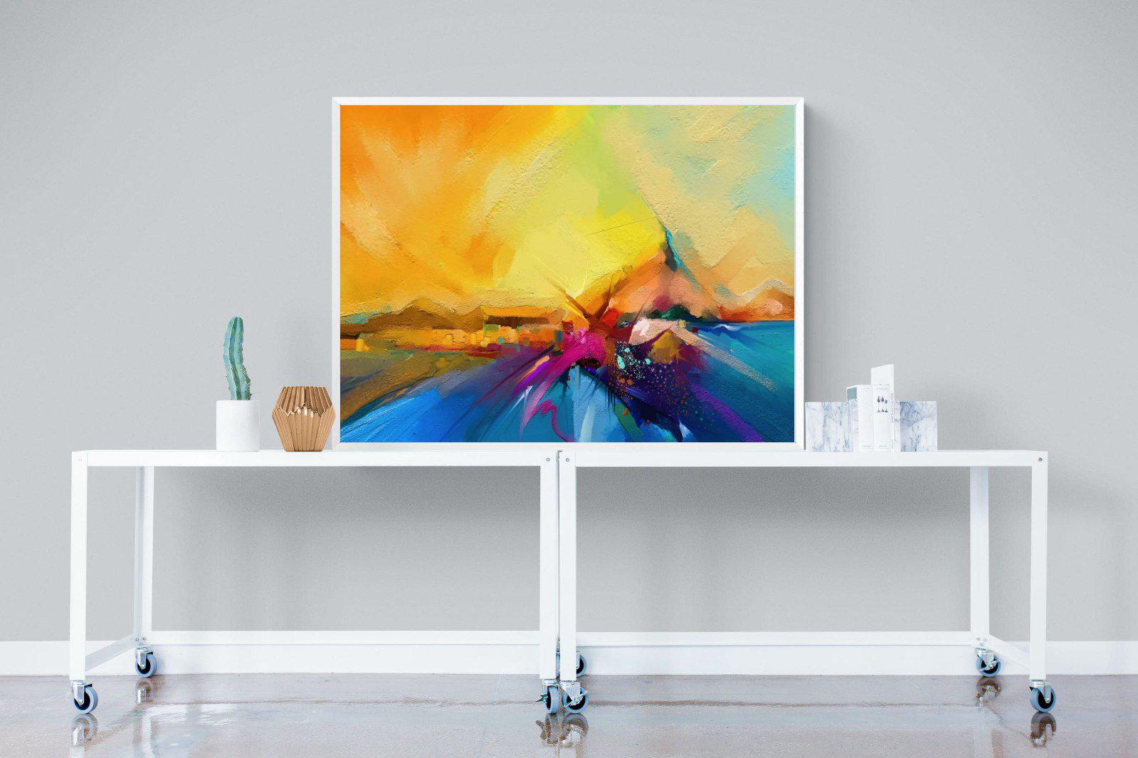 Sunset Vision-Wall_Art-120 x 90cm-Mounted Canvas-White-Pixalot