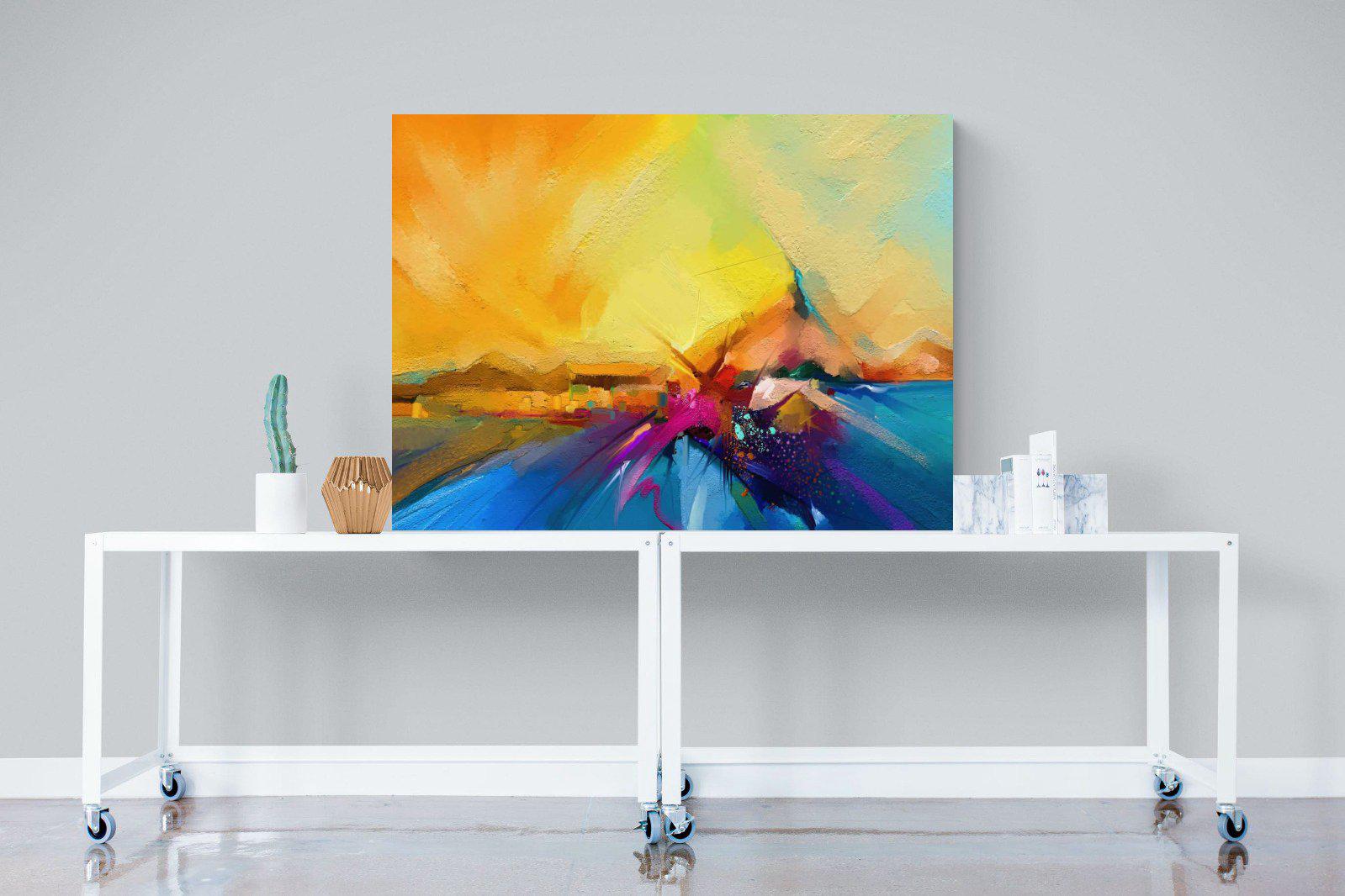Sunset Vision-Wall_Art-120 x 90cm-Mounted Canvas-No Frame-Pixalot