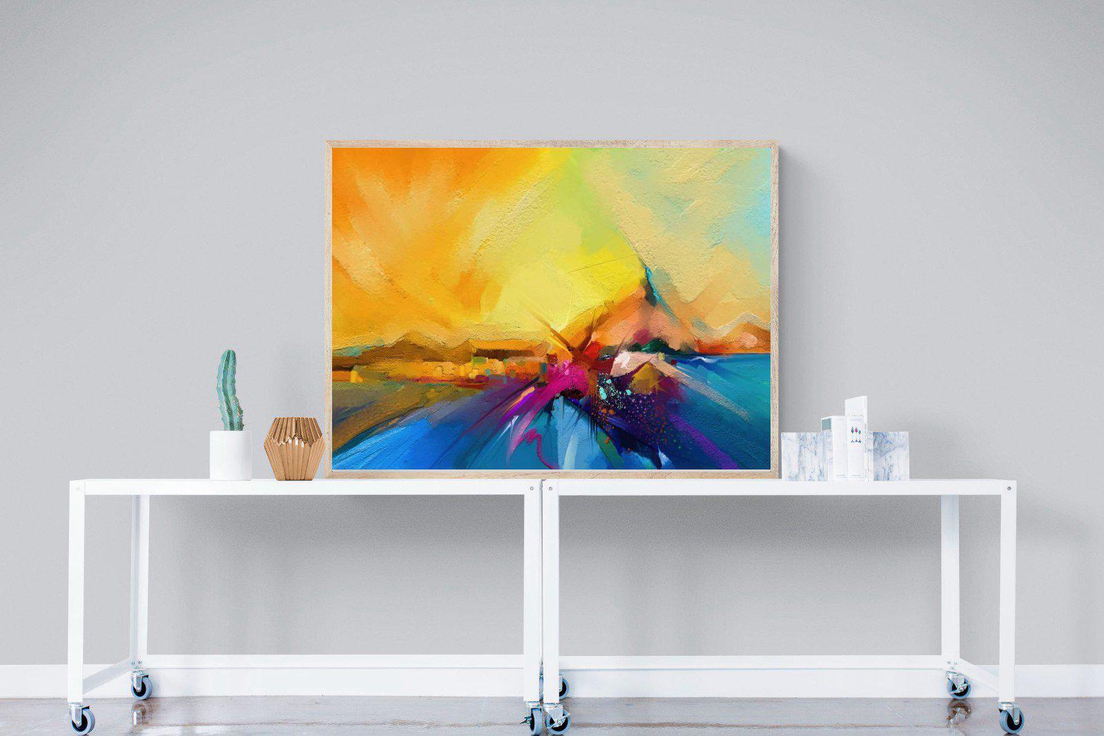 Sunset Vision-Wall_Art-120 x 90cm-Mounted Canvas-Wood-Pixalot