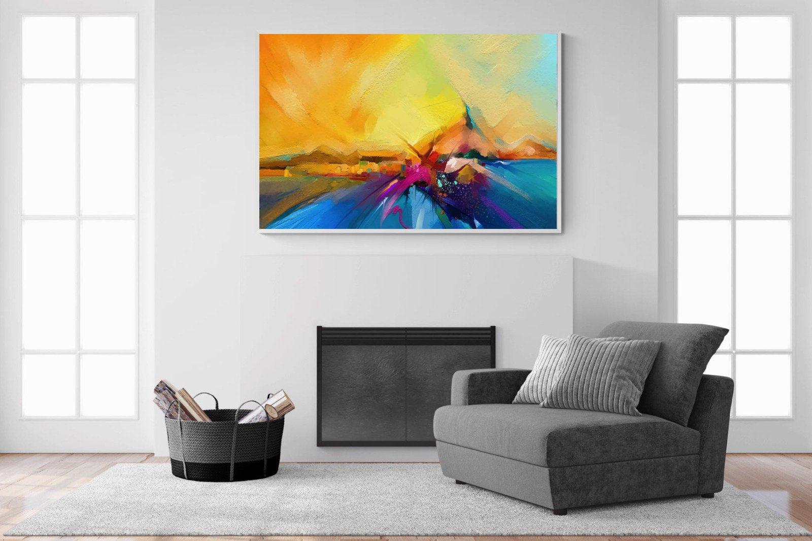 Sunset Vision-Wall_Art-150 x 100cm-Mounted Canvas-White-Pixalot