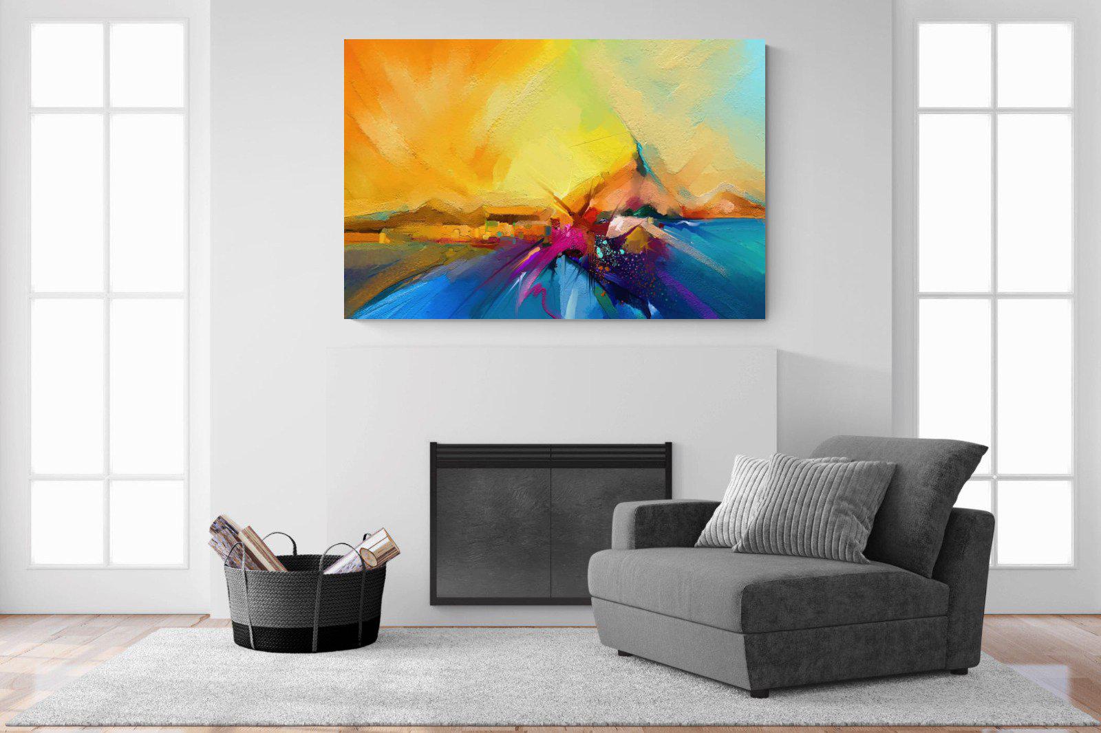 Sunset Vision-Wall_Art-150 x 100cm-Mounted Canvas-No Frame-Pixalot