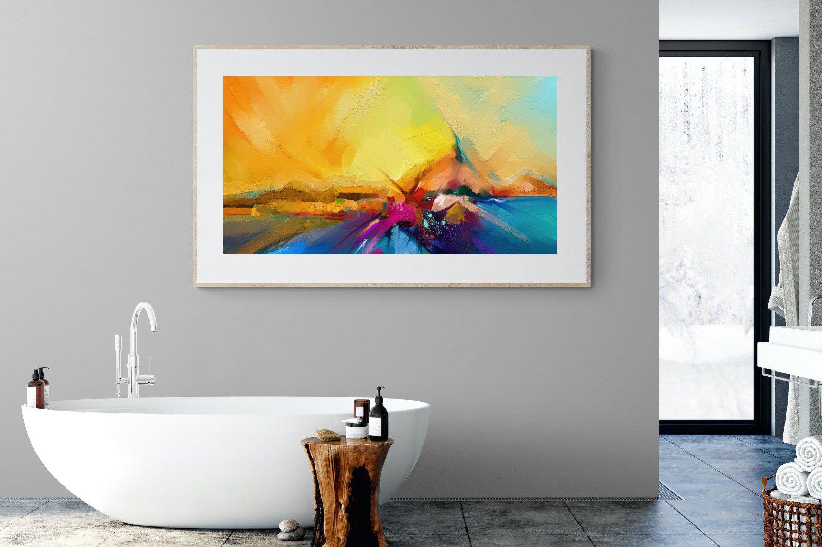 Sunset Vision-Wall_Art-180 x 110cm-Framed Print-Wood-Pixalot