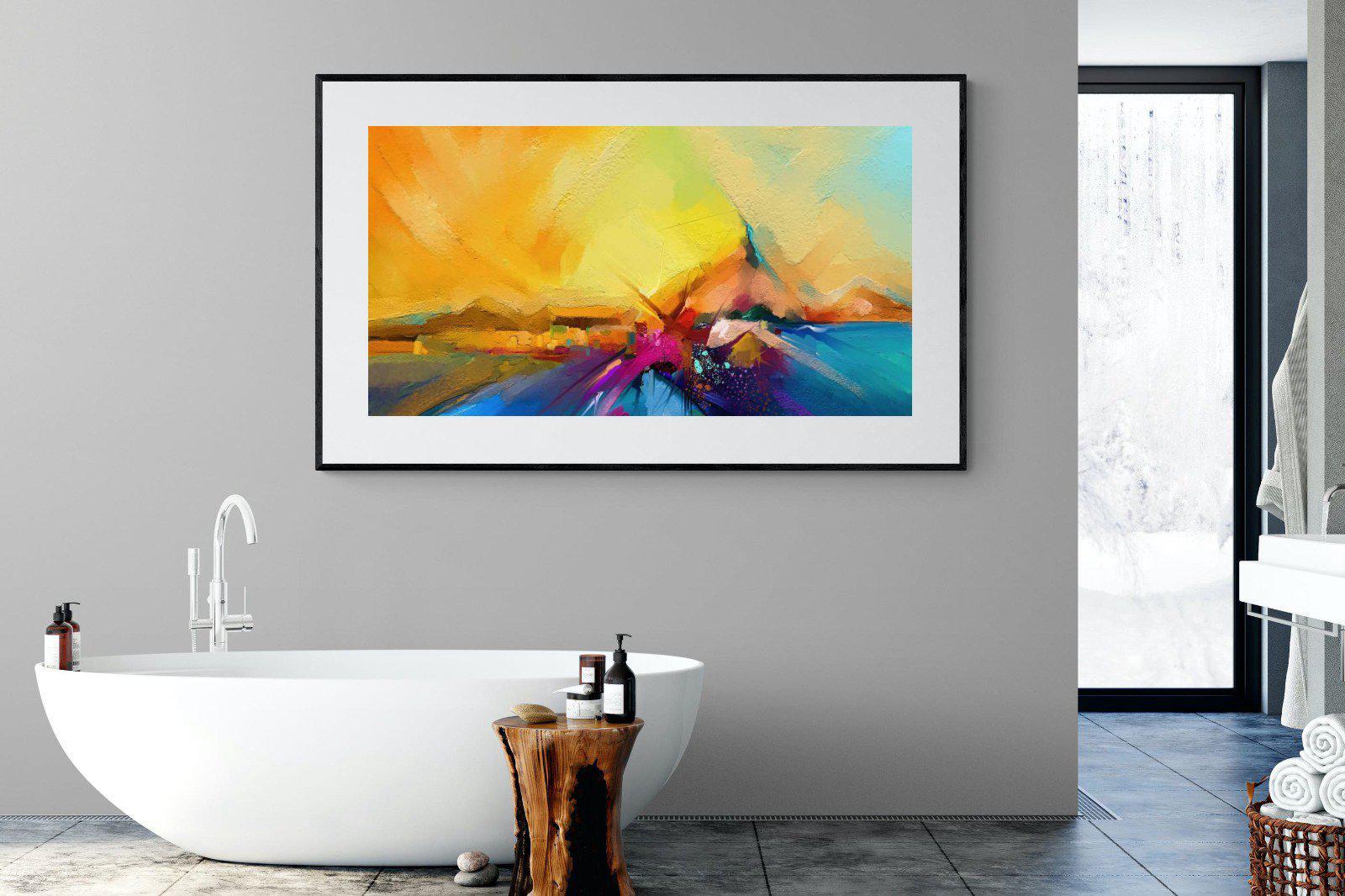 Sunset Vision-Wall_Art-180 x 110cm-Framed Print-Black-Pixalot