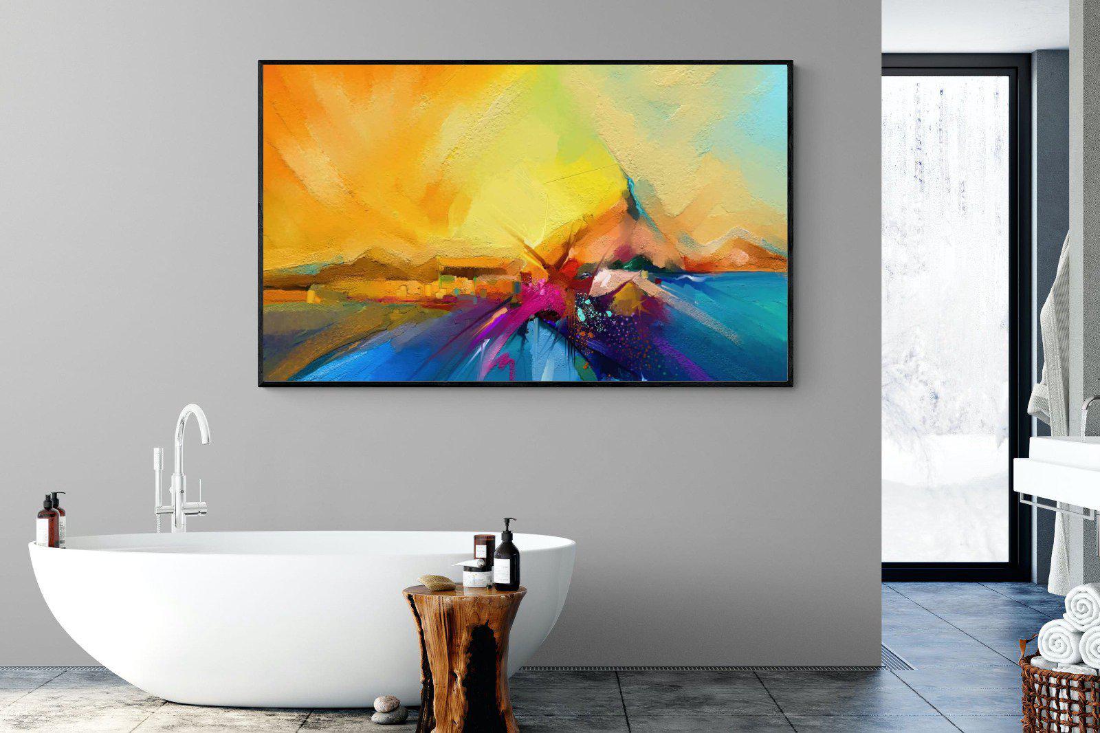 Sunset Vision-Wall_Art-180 x 110cm-Mounted Canvas-Black-Pixalot