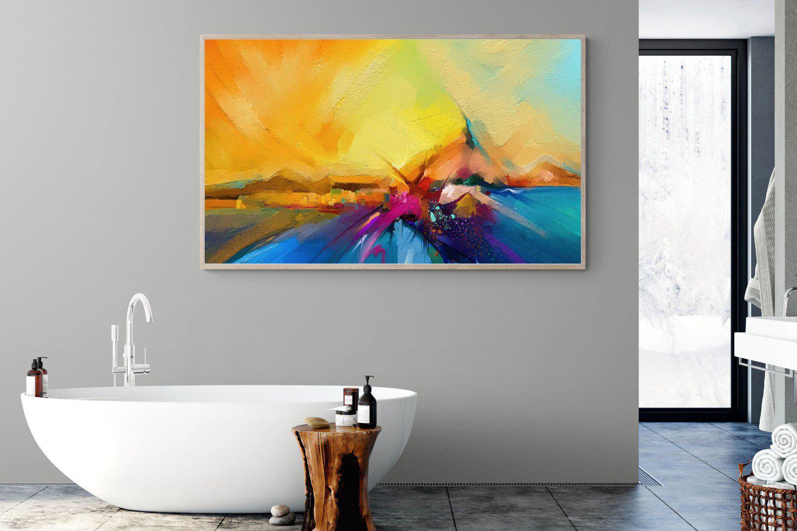 Sunset Vision-Wall_Art-180 x 110cm-Mounted Canvas-Wood-Pixalot