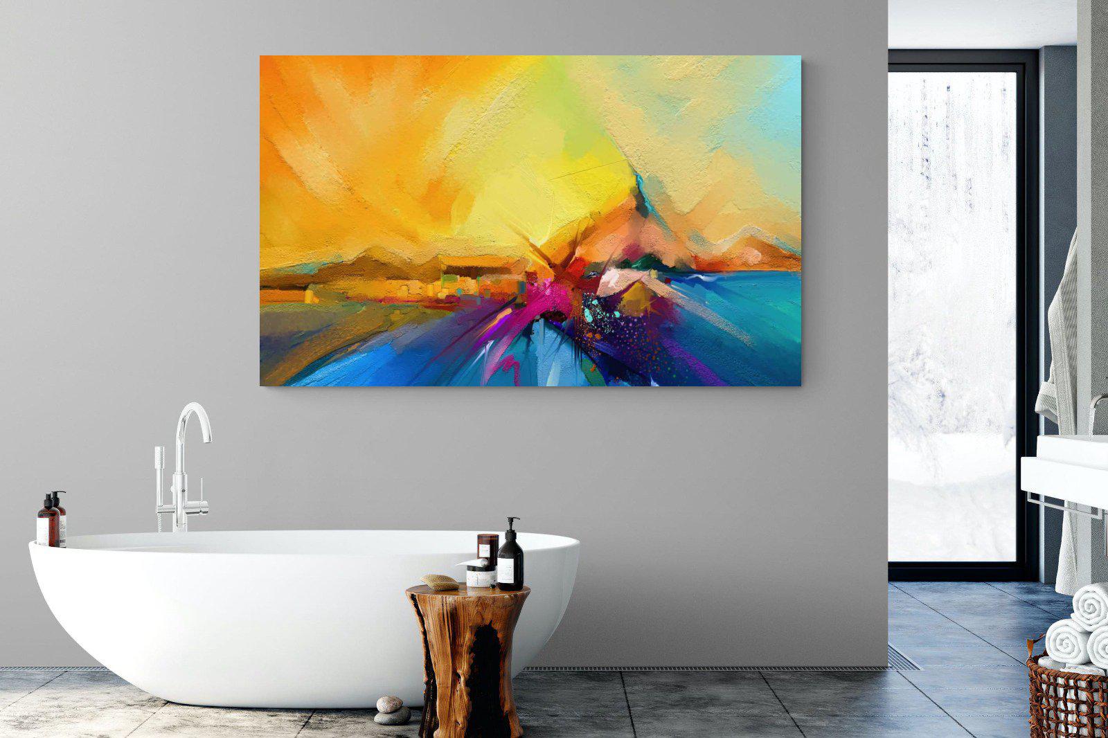 Sunset Vision-Wall_Art-180 x 110cm-Mounted Canvas-No Frame-Pixalot