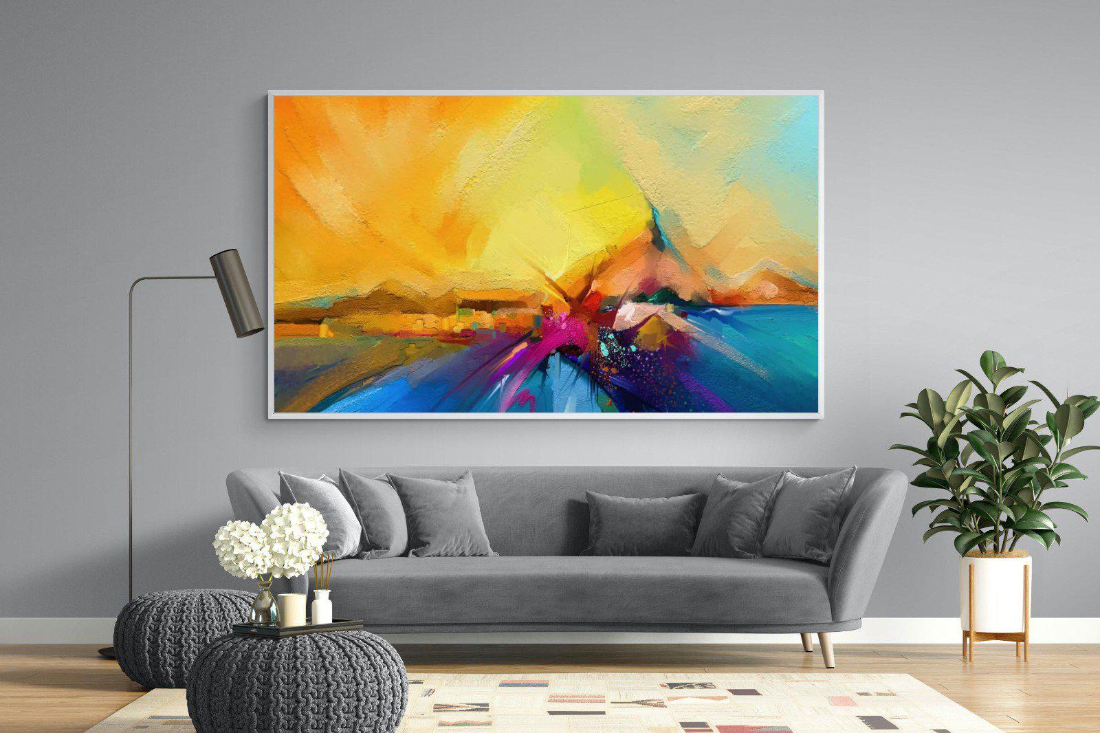 Sunset Vision-Wall_Art-220 x 130cm-Mounted Canvas-White-Pixalot