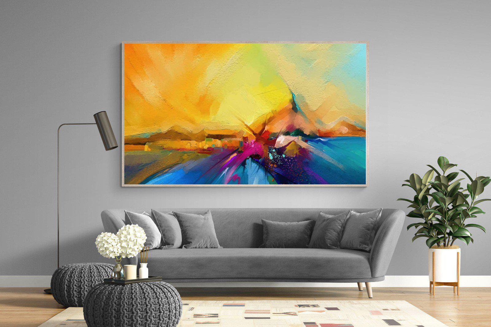 Sunset Vision-Wall_Art-220 x 130cm-Mounted Canvas-Wood-Pixalot
