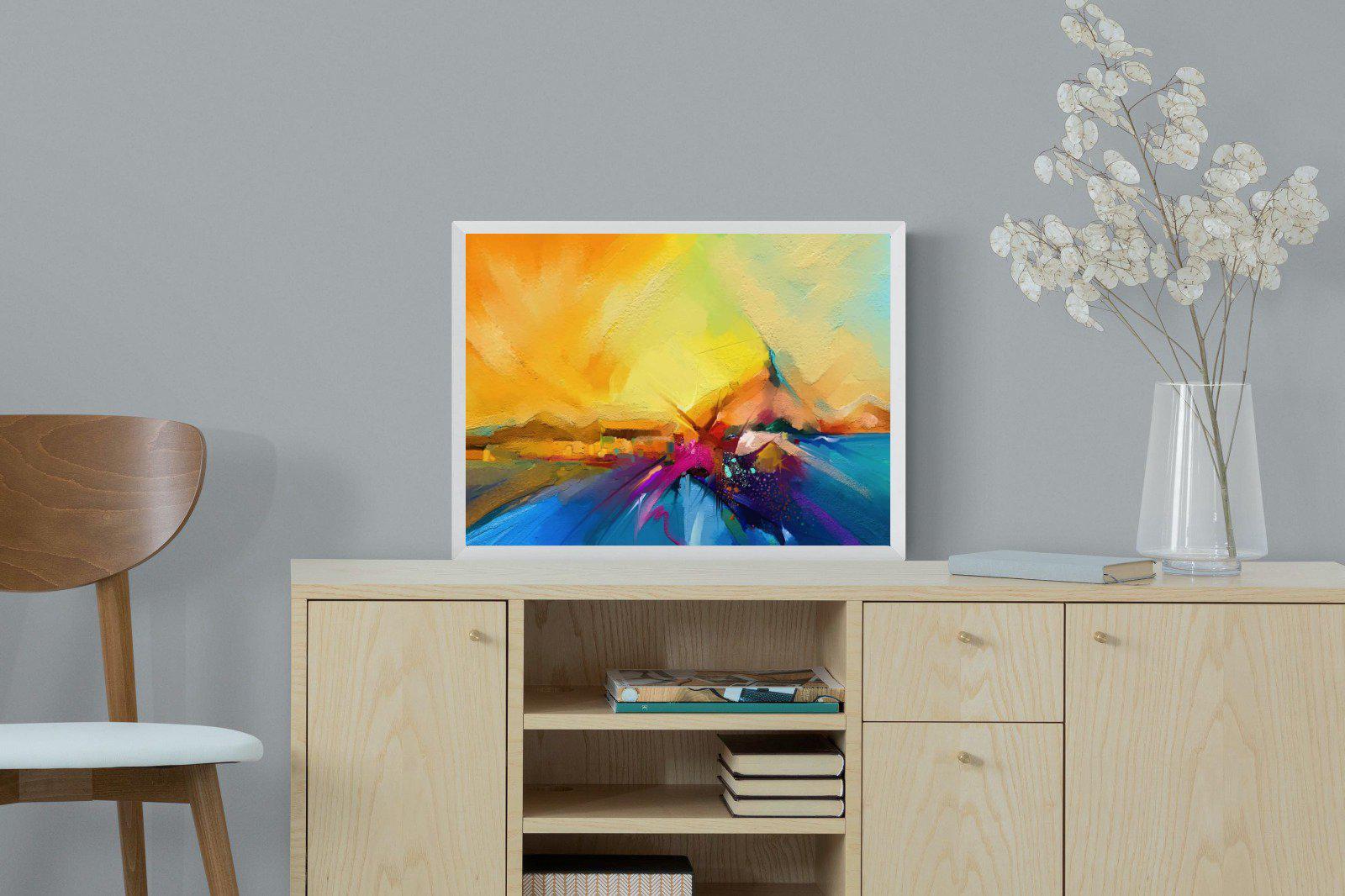 Sunset Vision-Wall_Art-60 x 45cm-Mounted Canvas-White-Pixalot