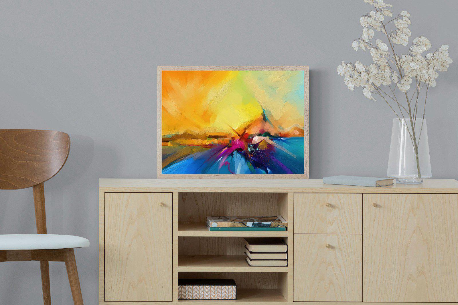 Sunset Vision-Wall_Art-60 x 45cm-Mounted Canvas-Wood-Pixalot