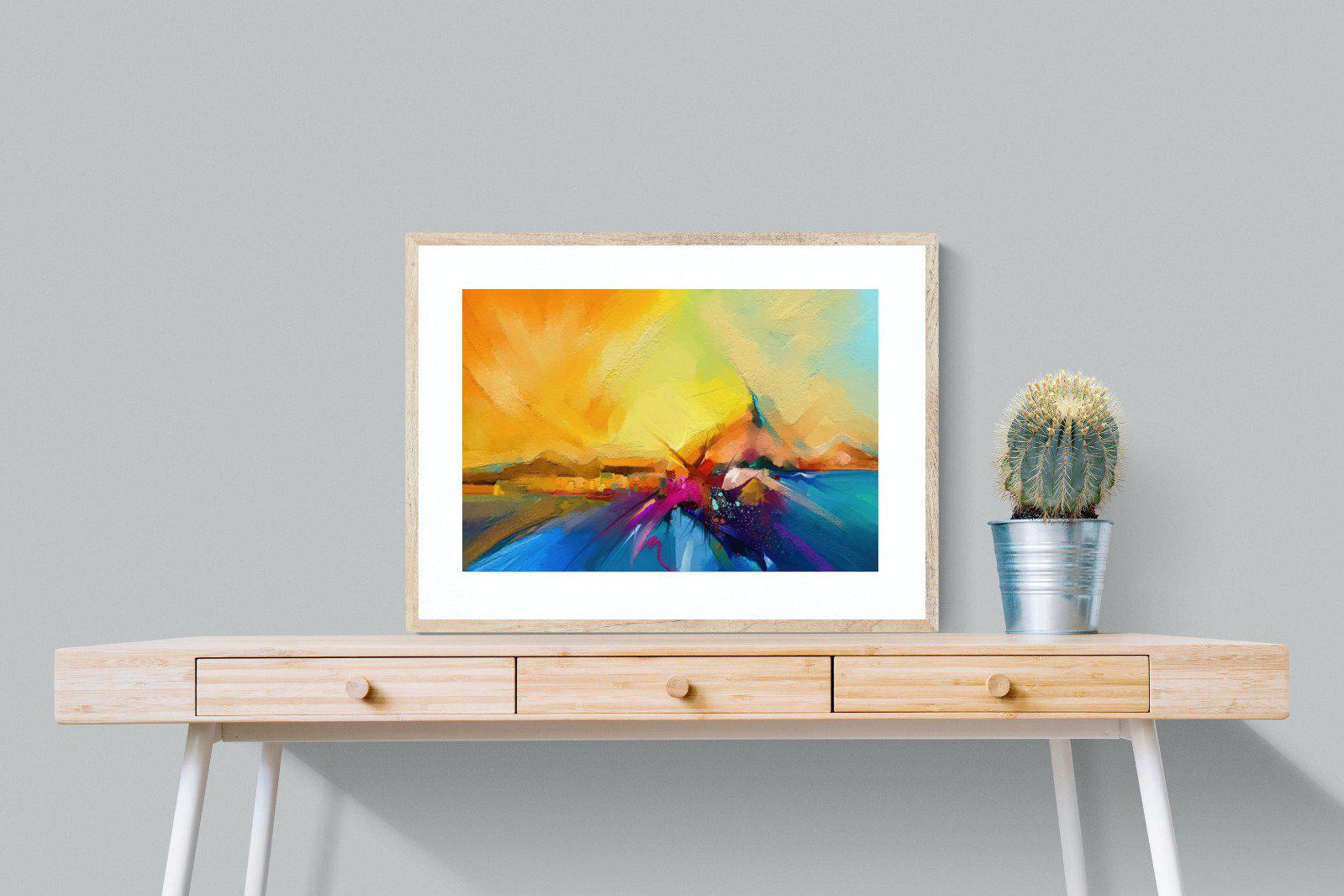 Sunset Vision-Wall_Art-80 x 60cm-Framed Print-Wood-Pixalot