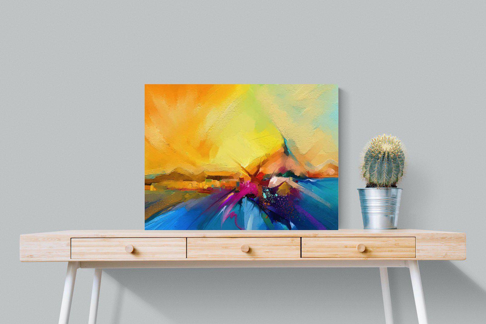 Sunset Vision-Wall_Art-80 x 60cm-Mounted Canvas-No Frame-Pixalot
