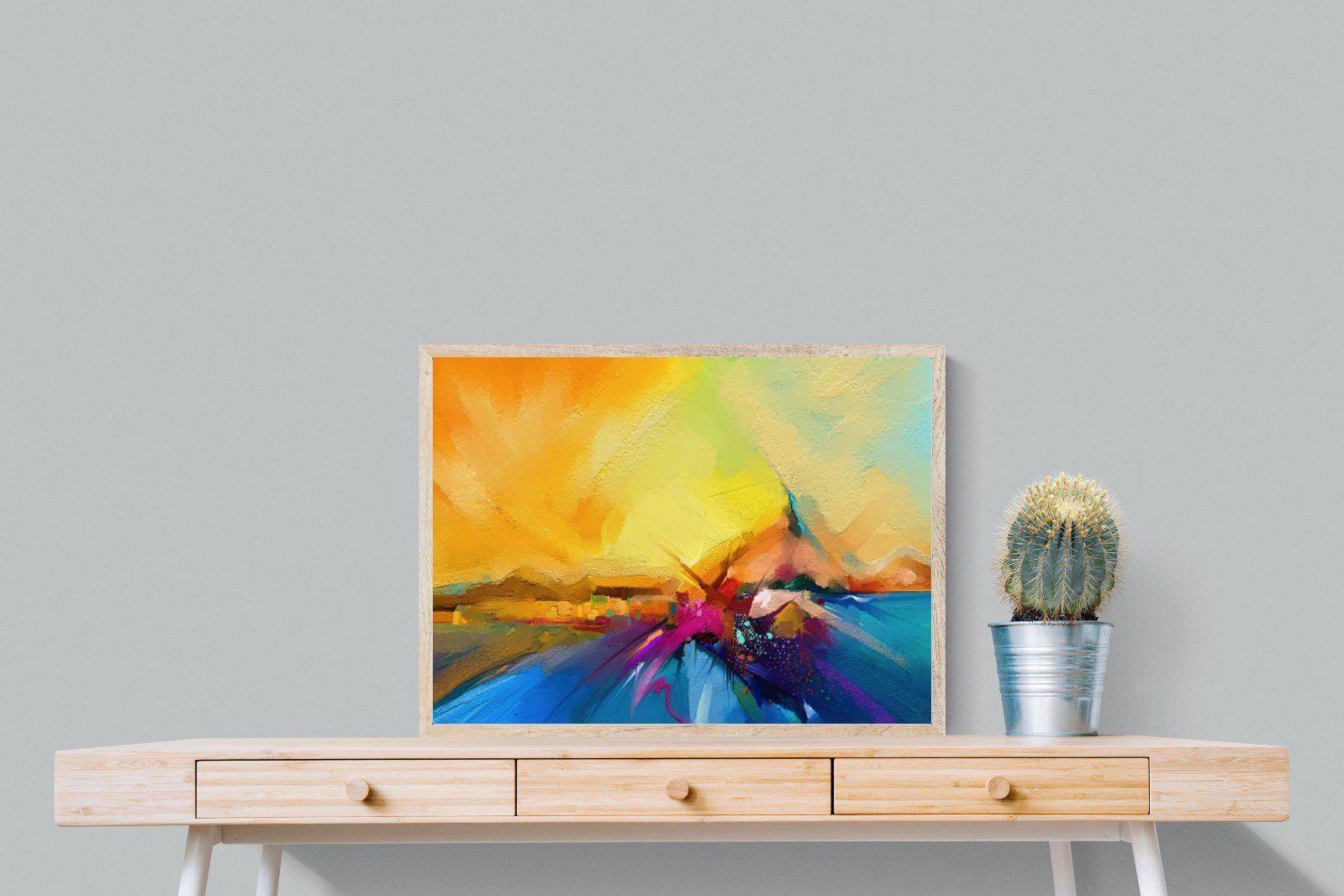 Sunset Vision-Wall_Art-80 x 60cm-Mounted Canvas-Wood-Pixalot