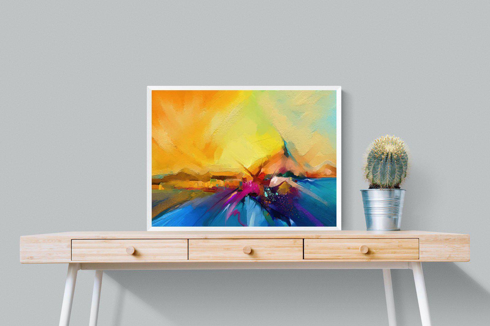 Sunset Vision-Wall_Art-80 x 60cm-Mounted Canvas-White-Pixalot