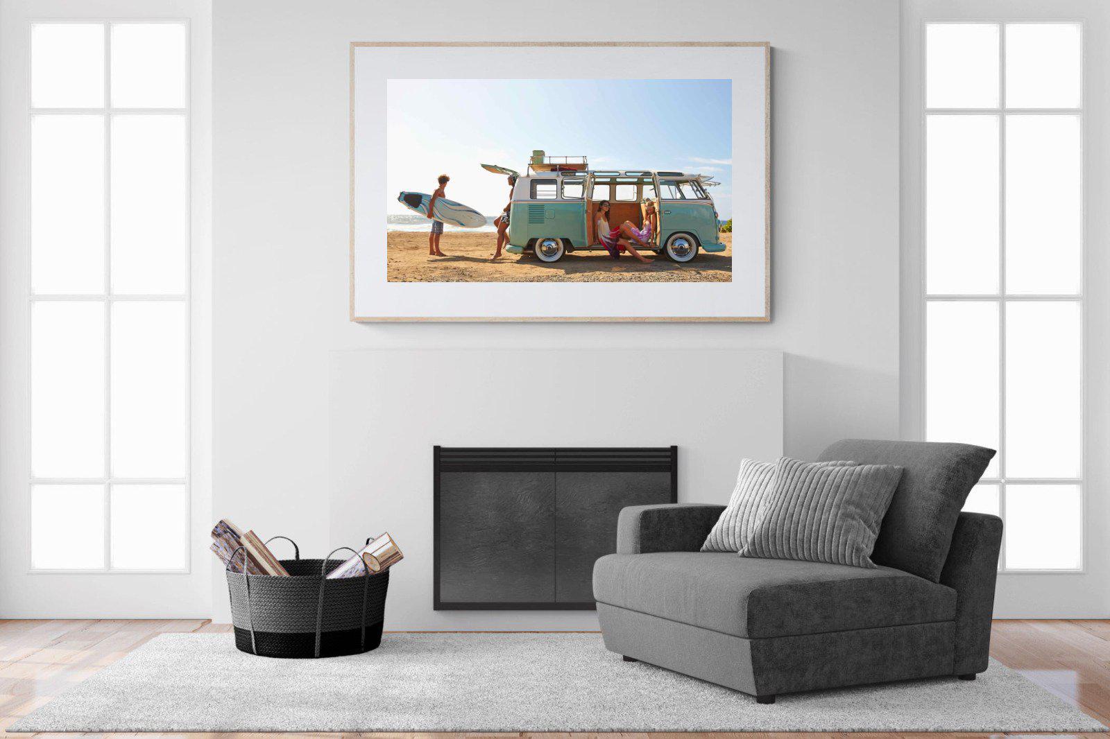 Surf Crew-Wall_Art-150 x 100cm-Framed Print-Wood-Pixalot
