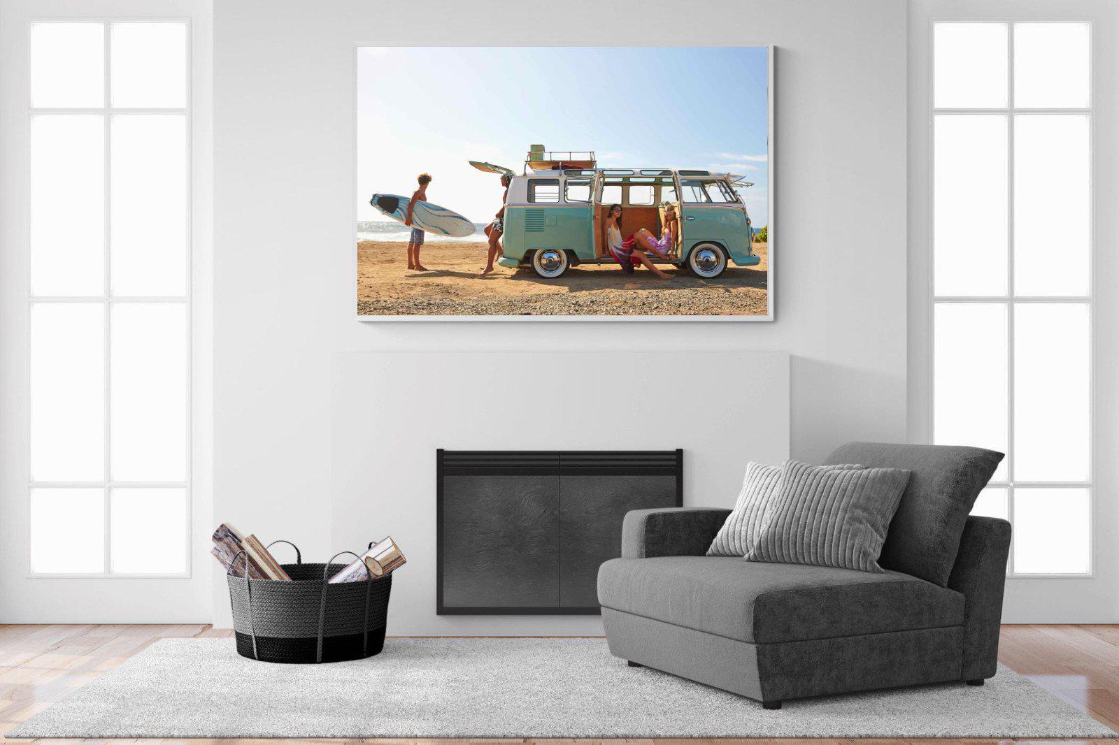Surf Crew-Wall_Art-150 x 100cm-Mounted Canvas-White-Pixalot