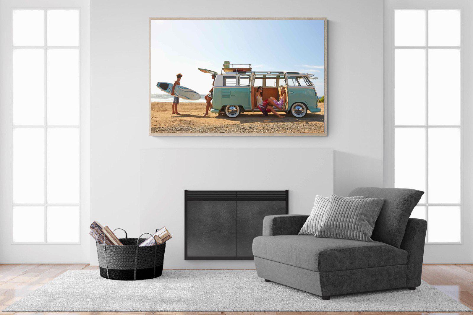 Surf Crew-Wall_Art-150 x 100cm-Mounted Canvas-Wood-Pixalot